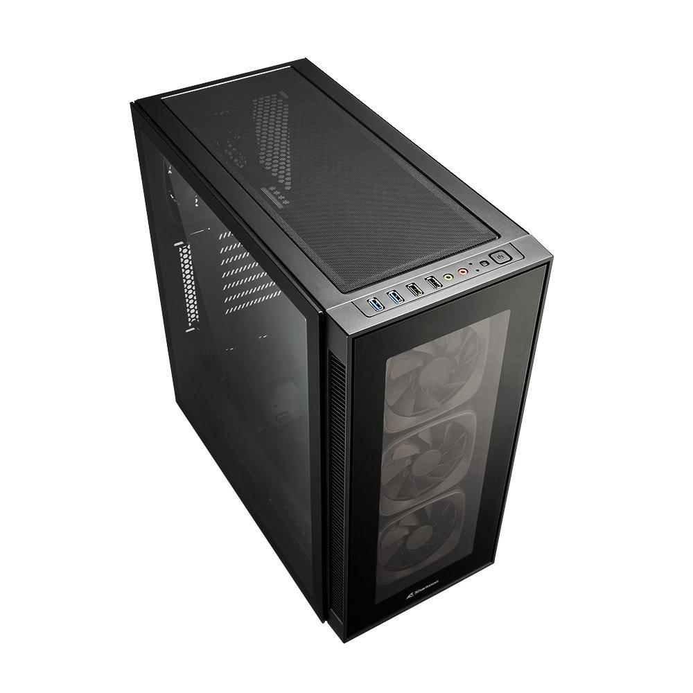 Black - Sharkoon - TG6 RGB ATX Case - 3