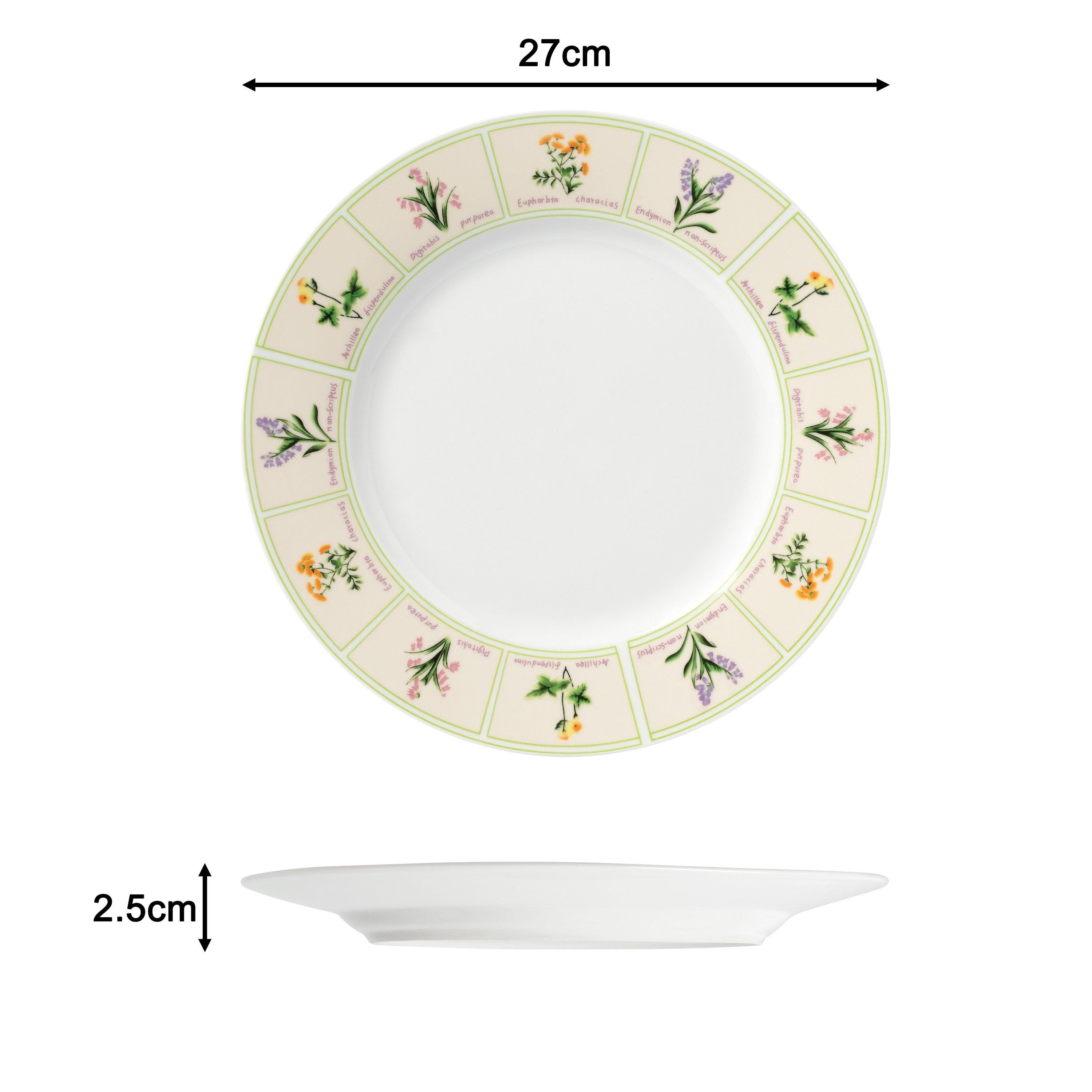 Multi - Waterside - 24PC British Wild Flowers Dinner Set - 3