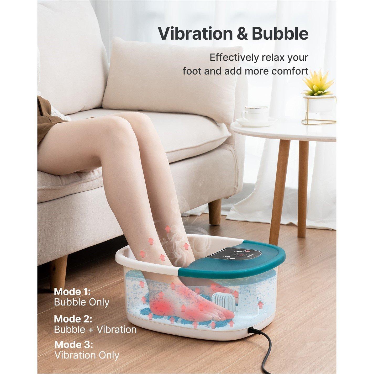 White - Renpho - RENPHO Foot Spa Bath Massager - 3