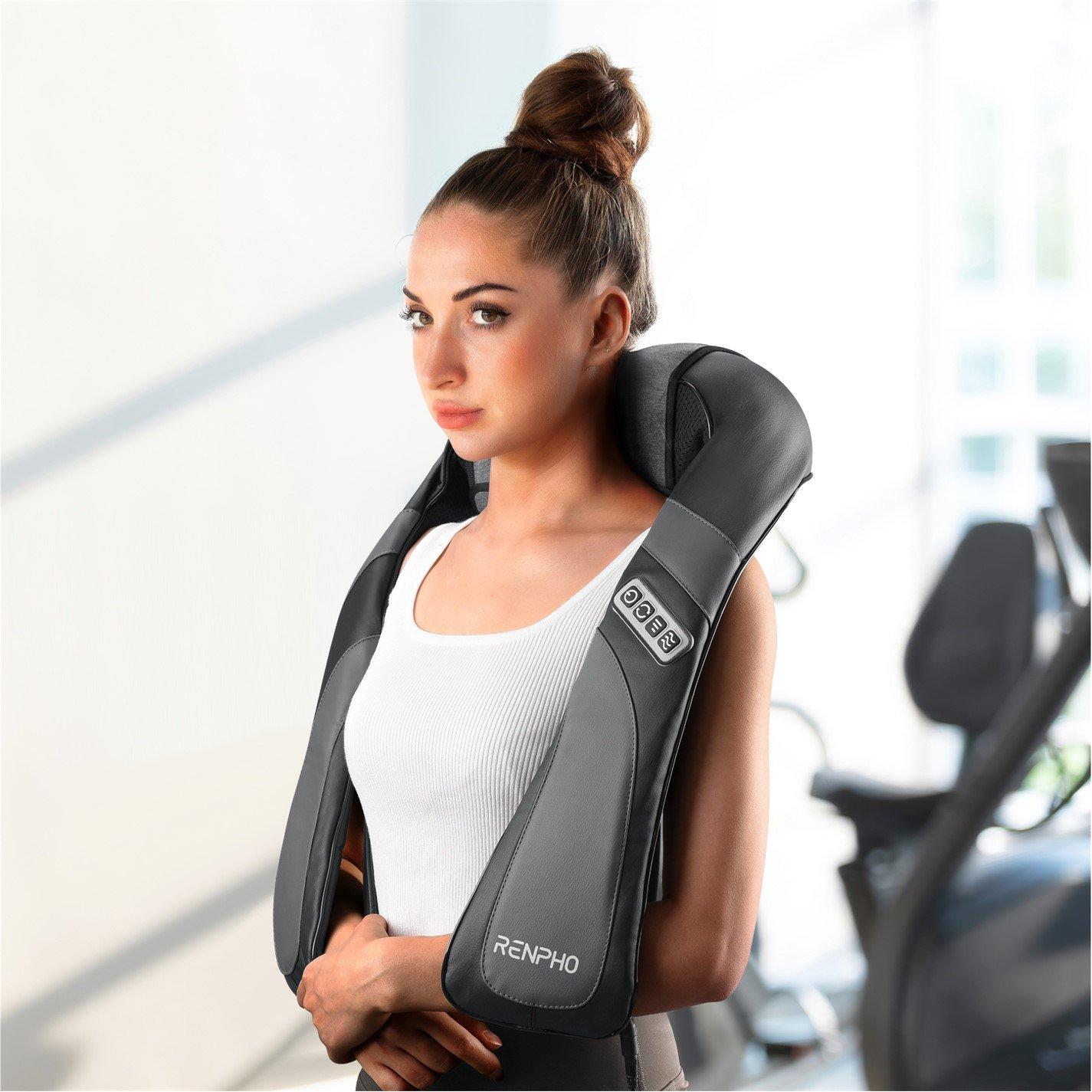 Black - Renpho - RENPHO U-Neck Go-Shiatsu Neck & Shoulder Massager - 5