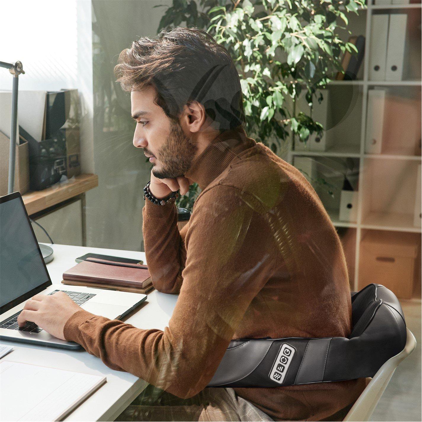 Black - Renpho - RENPHO U-Neck Go-Shiatsu Neck & Shoulder Massager - 6