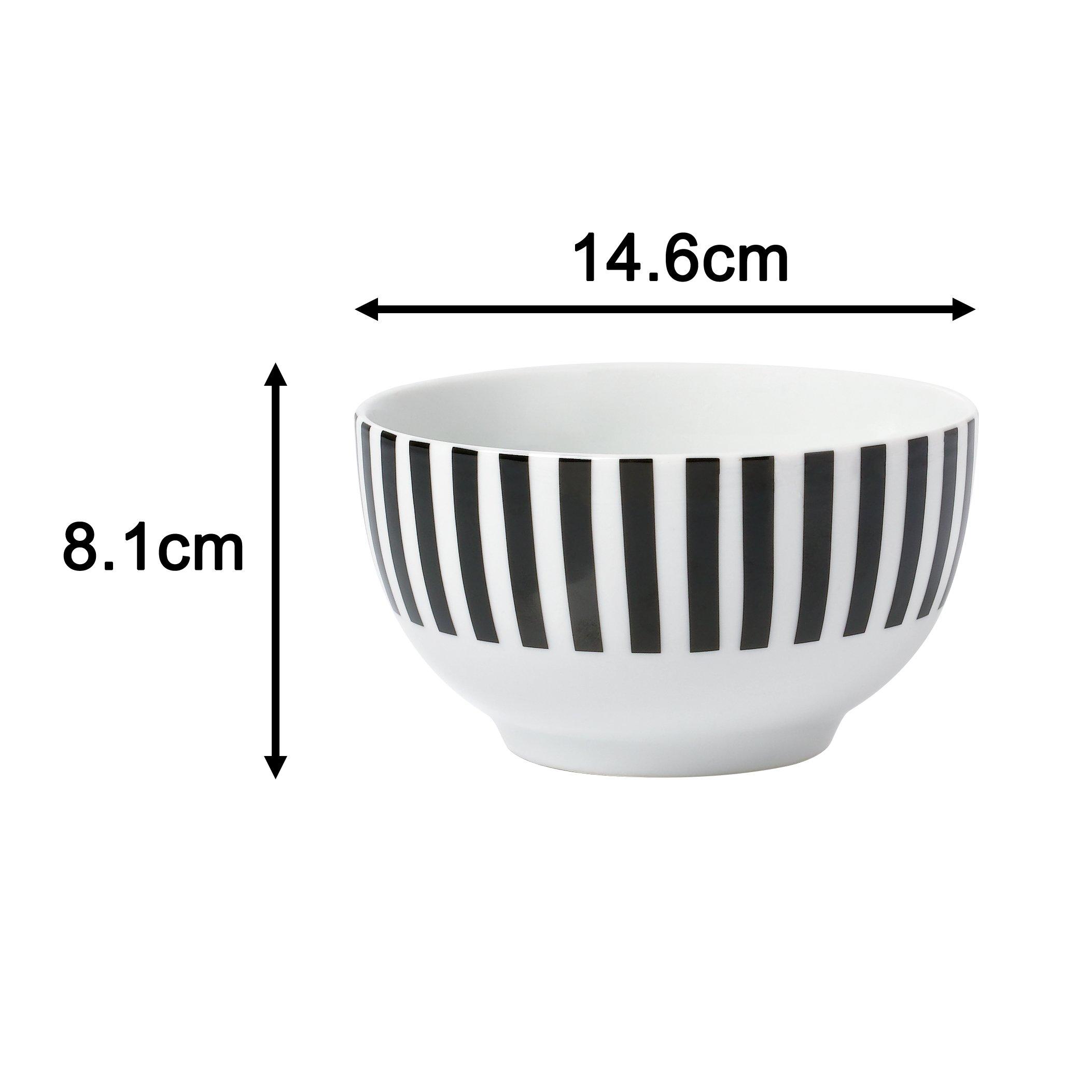 Black - Waterside - 24pc Black Split Stripe - 6