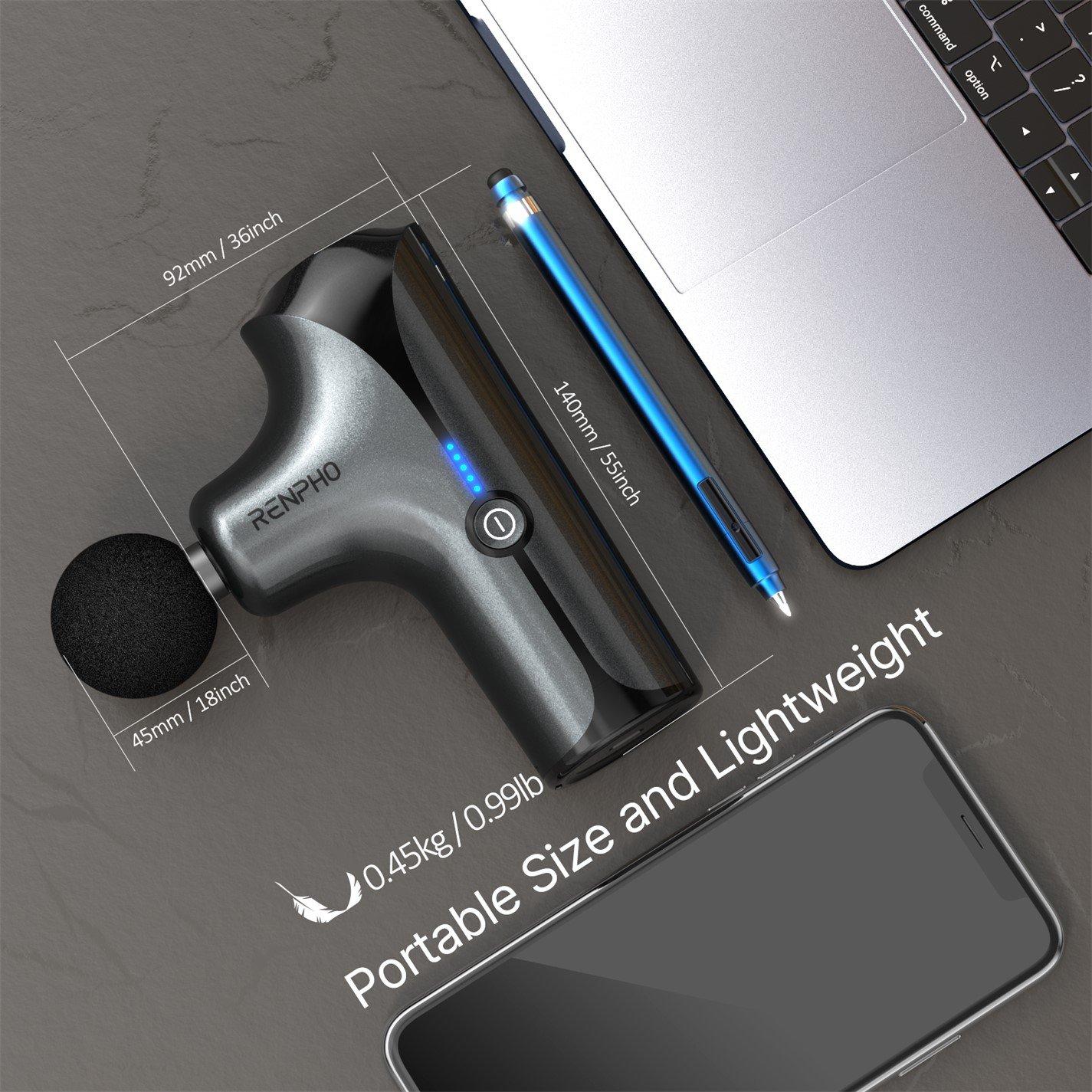 Black - Renpho - RENPHO Mini Massage Gun - 2