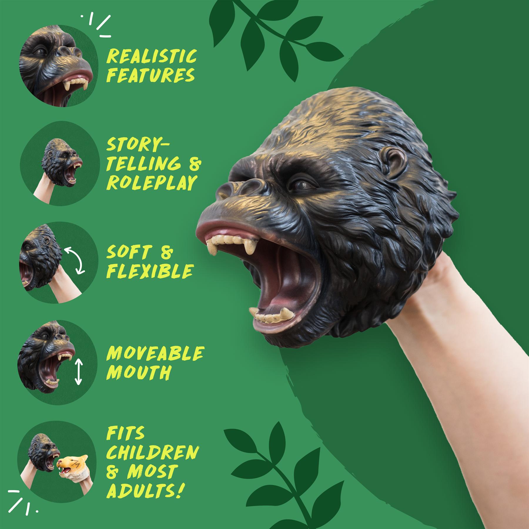 Multi - Wild Thingz - Hand Puppet - Gorilla - 1