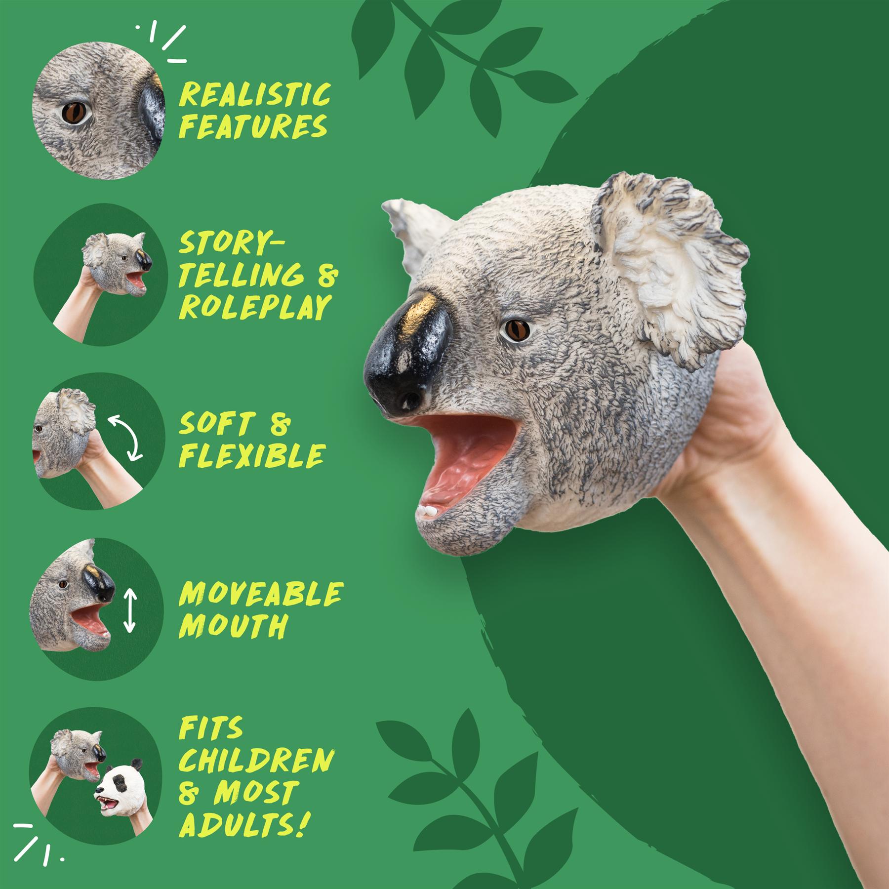 Multi - Wild Thingz - Hand Puppet - Grey Koala - 1