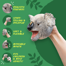 Wild Thingz Wild Thingz Hand Puppet - Grey Koala