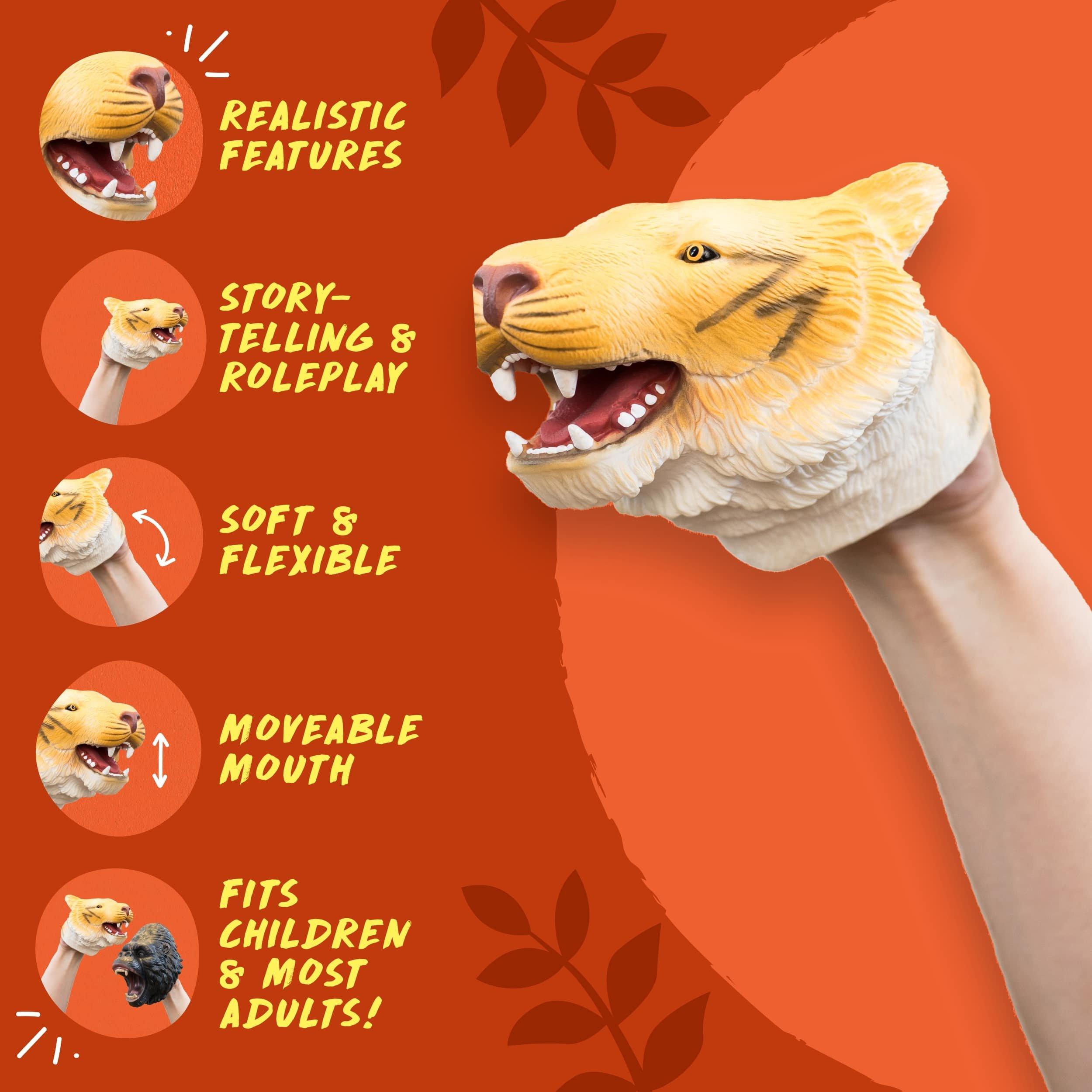 Multi - Wild Thingz - Hand Puppet - Tiger - 1