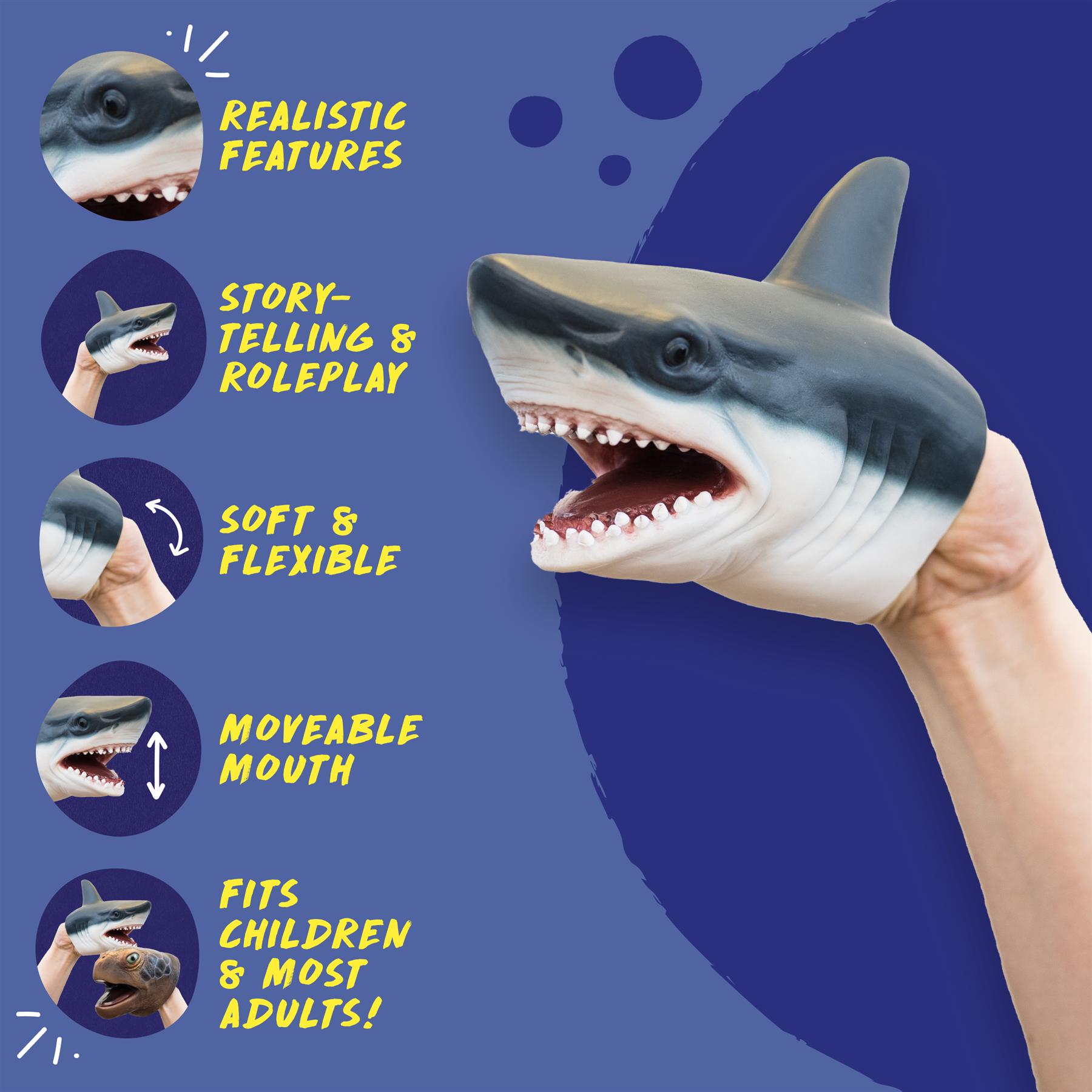 Multi - Wild Thingz - Hand Puppet - Shark - 1