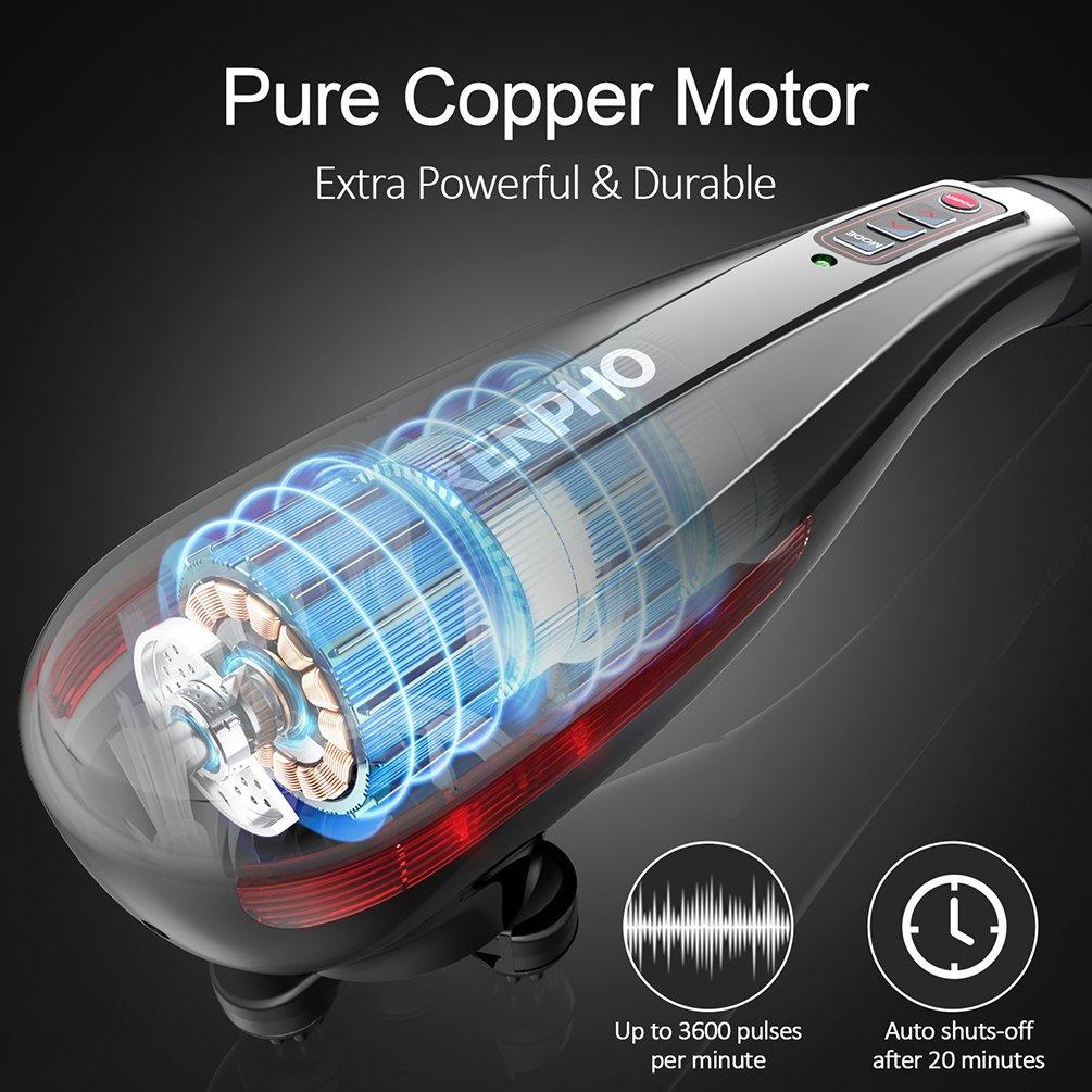 Black - Renpho - RENPHO Cordless Hand Held Massager - 4