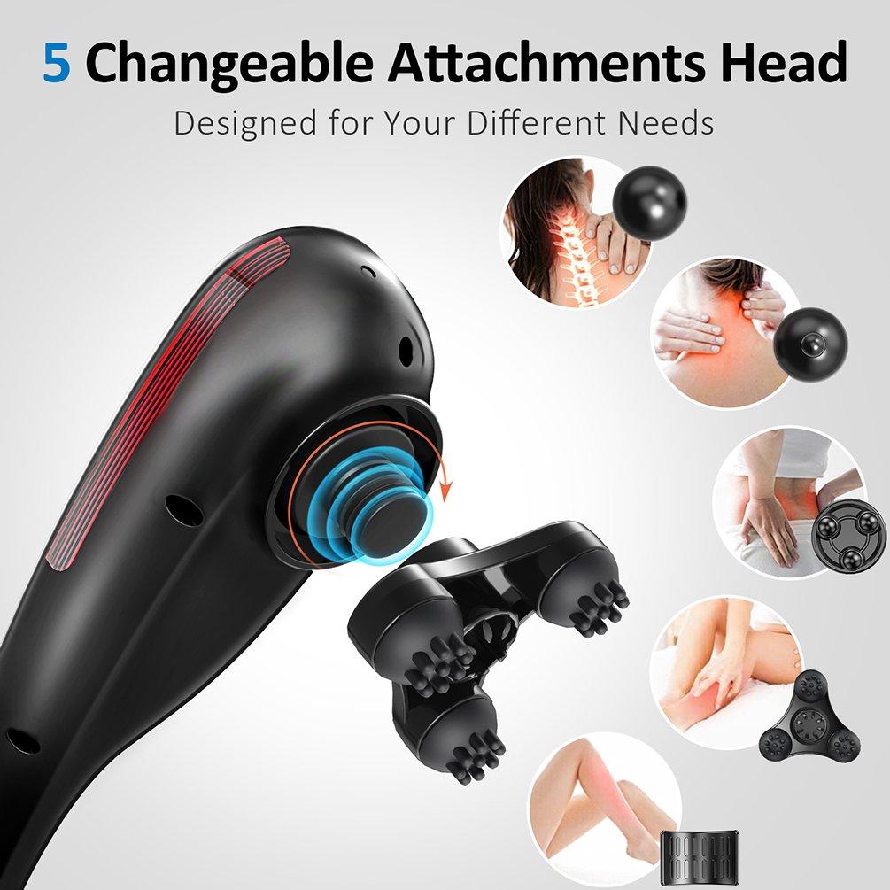 Black - Renpho - RENPHO Cordless Hand Held Massager - 5