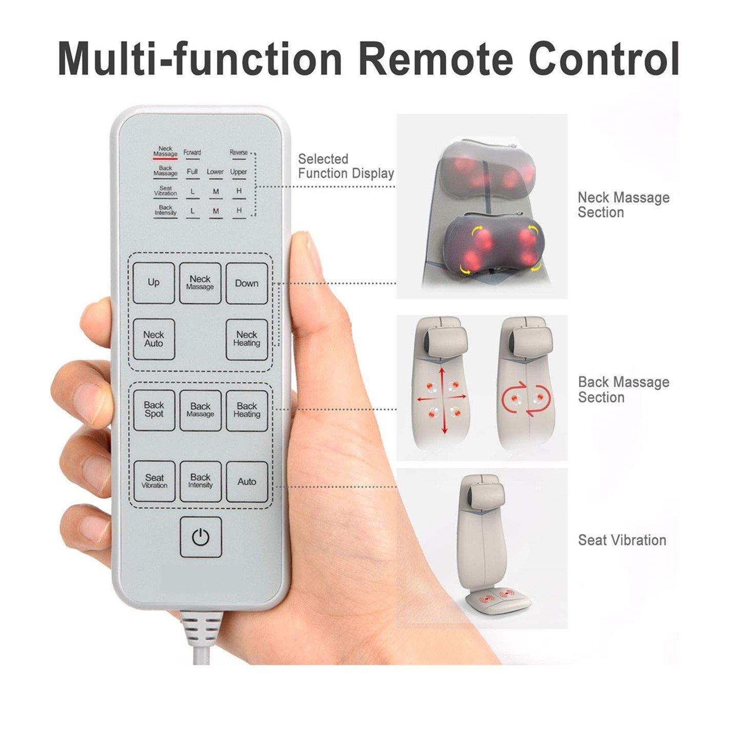 Black - Renpho - RENPHO Neck & Back Massage Cushion - 4