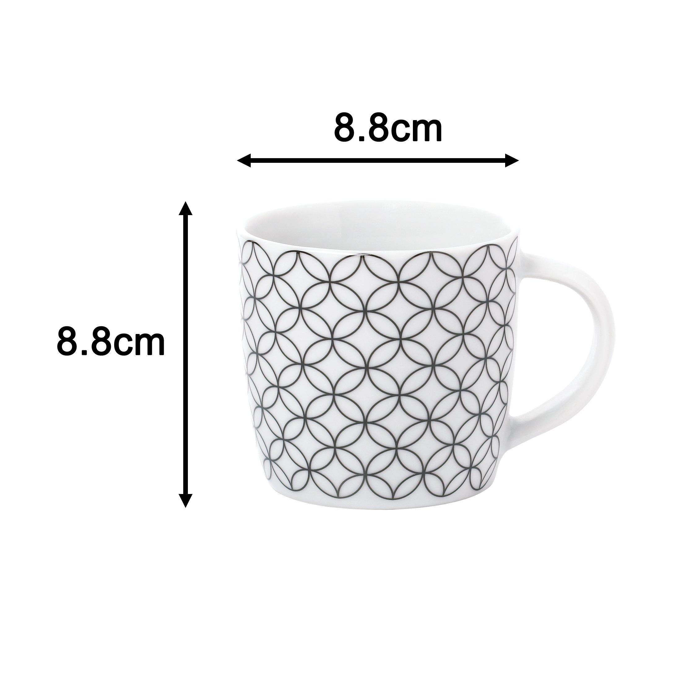 Black & White - Waterside - 16pc Black & White Geo Dinner Set - 7