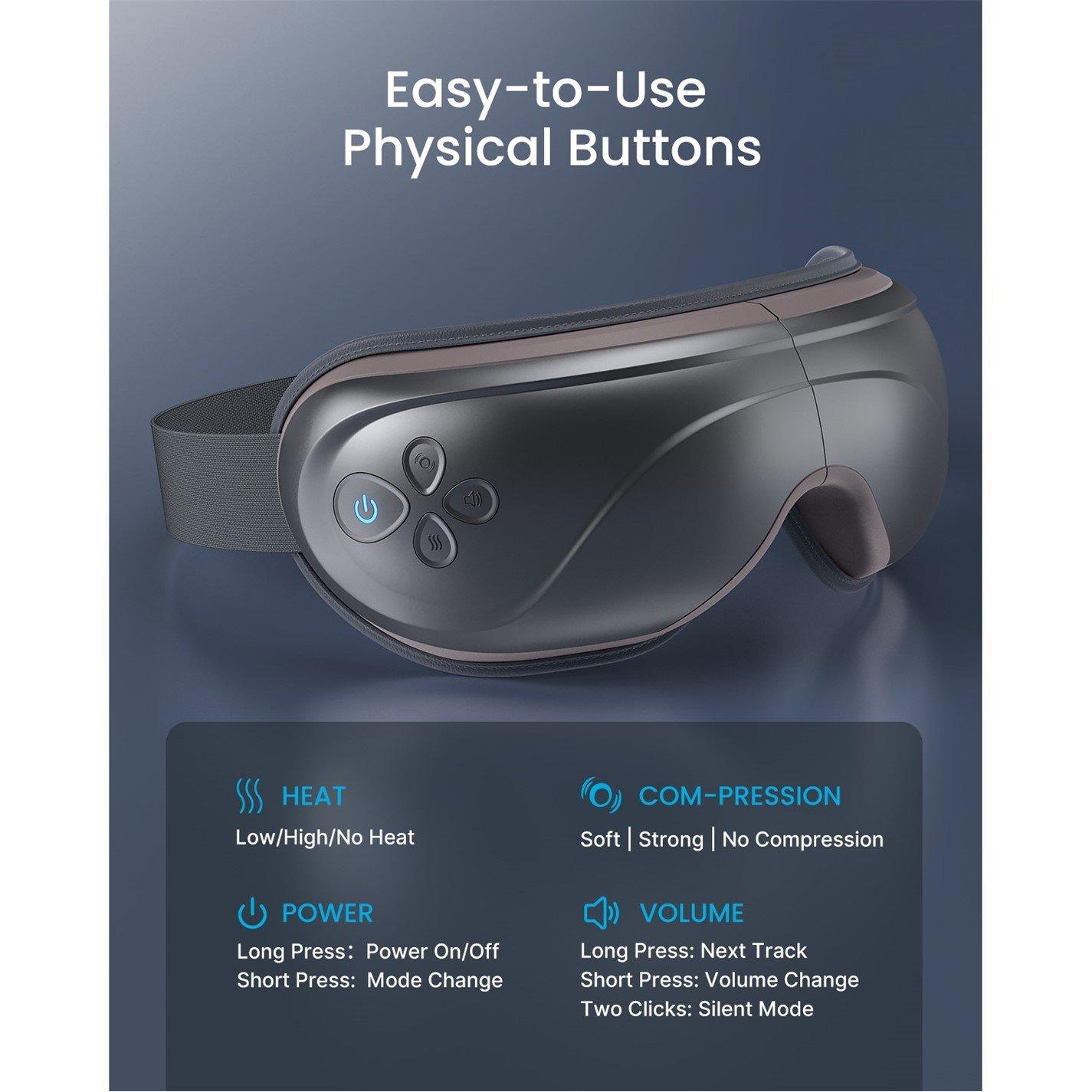 Black - Renpho - RENPHO Eyeris 2 Eye Massager - 3