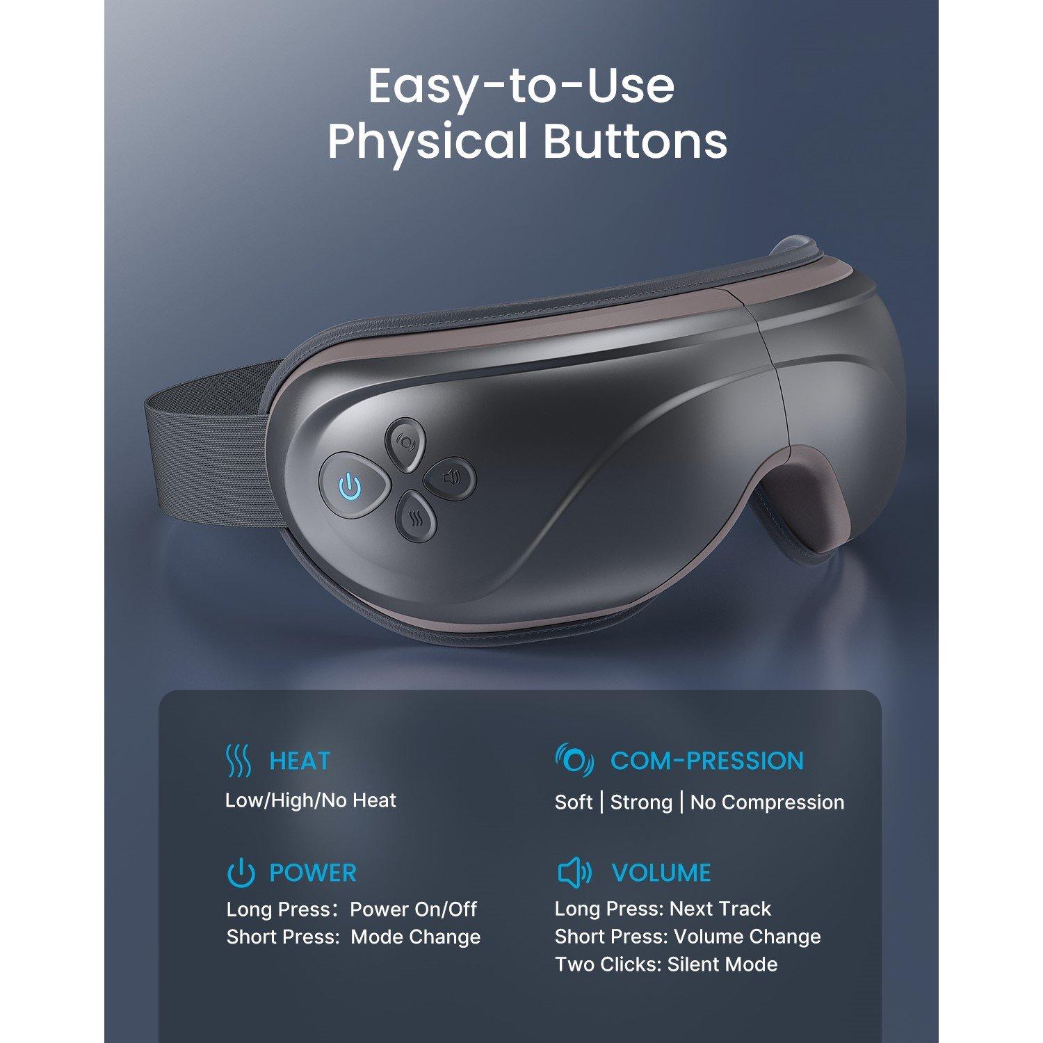 Black - Renpho - RENPHO Eyeris 2 Eye Massager - 4