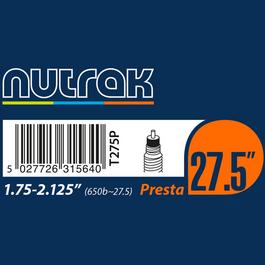 Nutrak Nutrak 27.5 x 1.75-2.1 Presta Valve Inner Tube