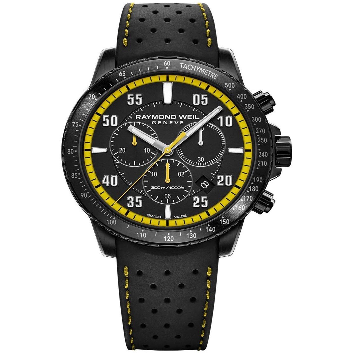Raymond Weil Men's Tango Automatic Stainless Steel 300m Water Resistant Auto Analogue Watch In Yellow/black