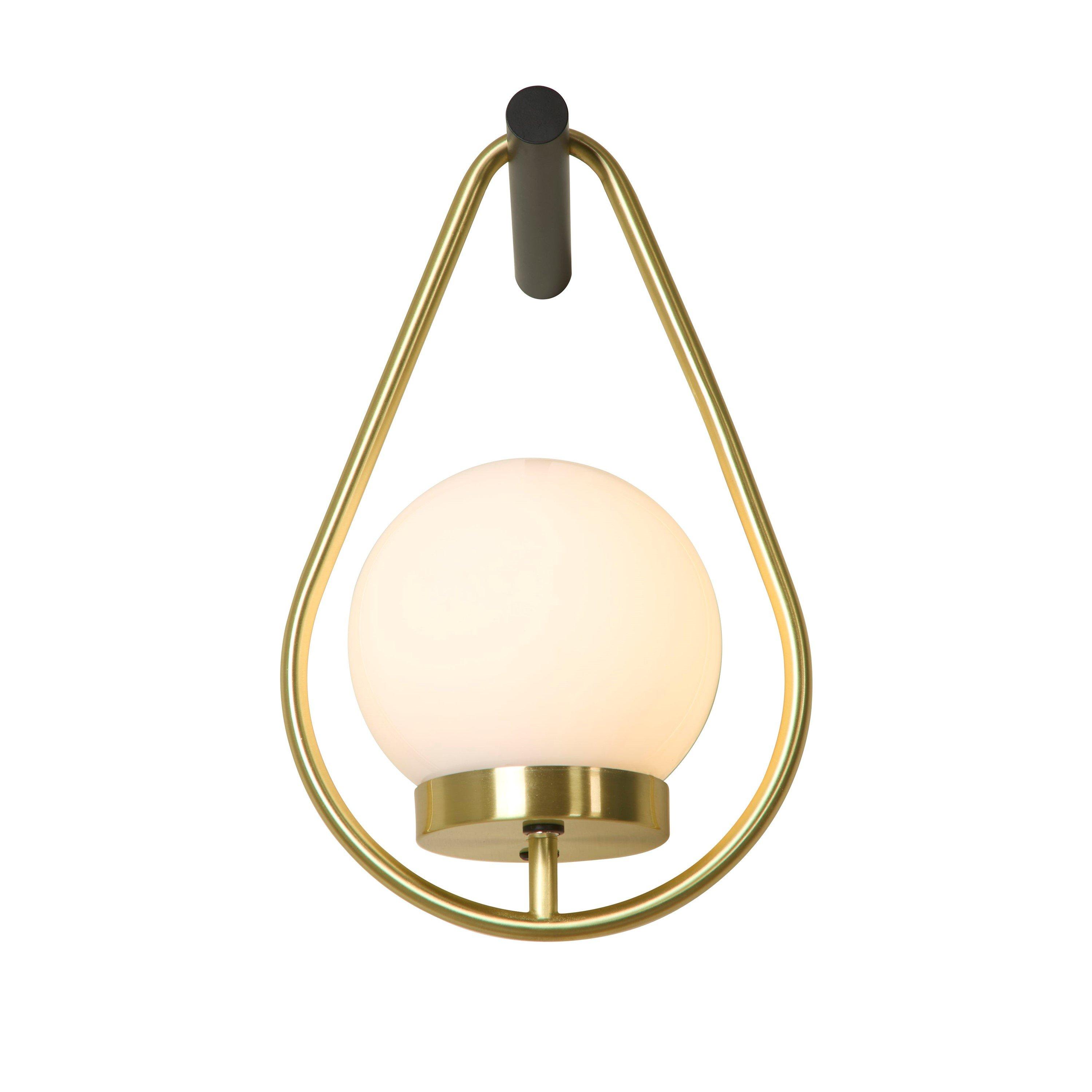 Black And Brass - Lighting Collection - Teardrop Rechargeable Wall Light - 2
