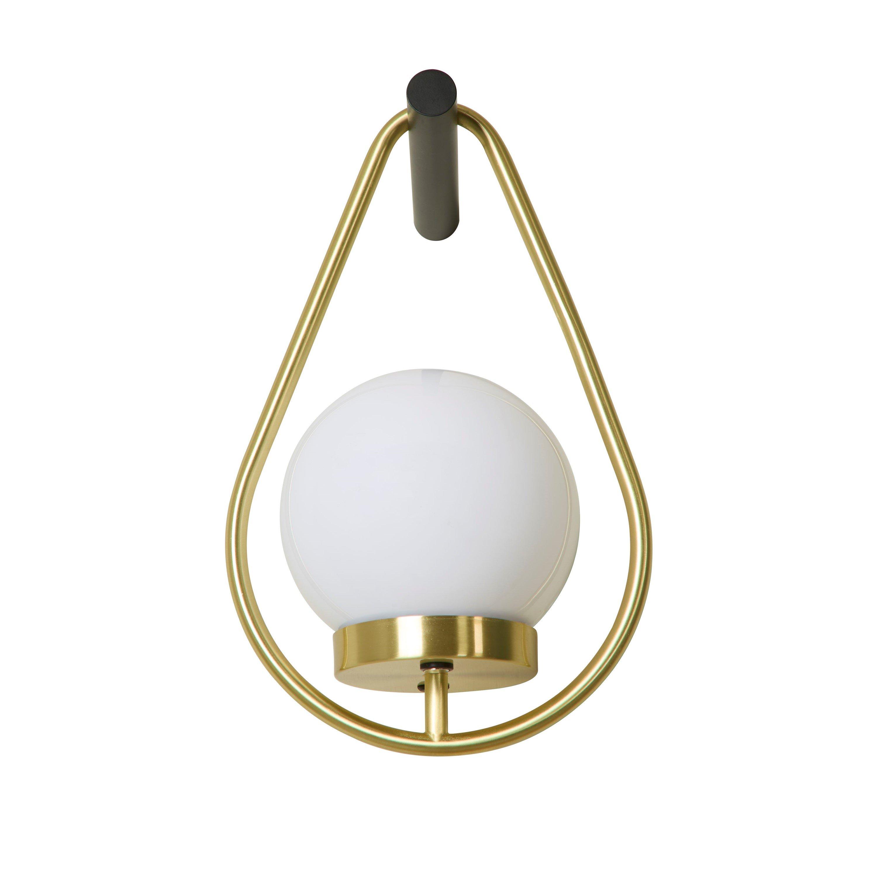 Black And Brass - Lighting Collection - Teardrop Rechargeable Wall Light - 3