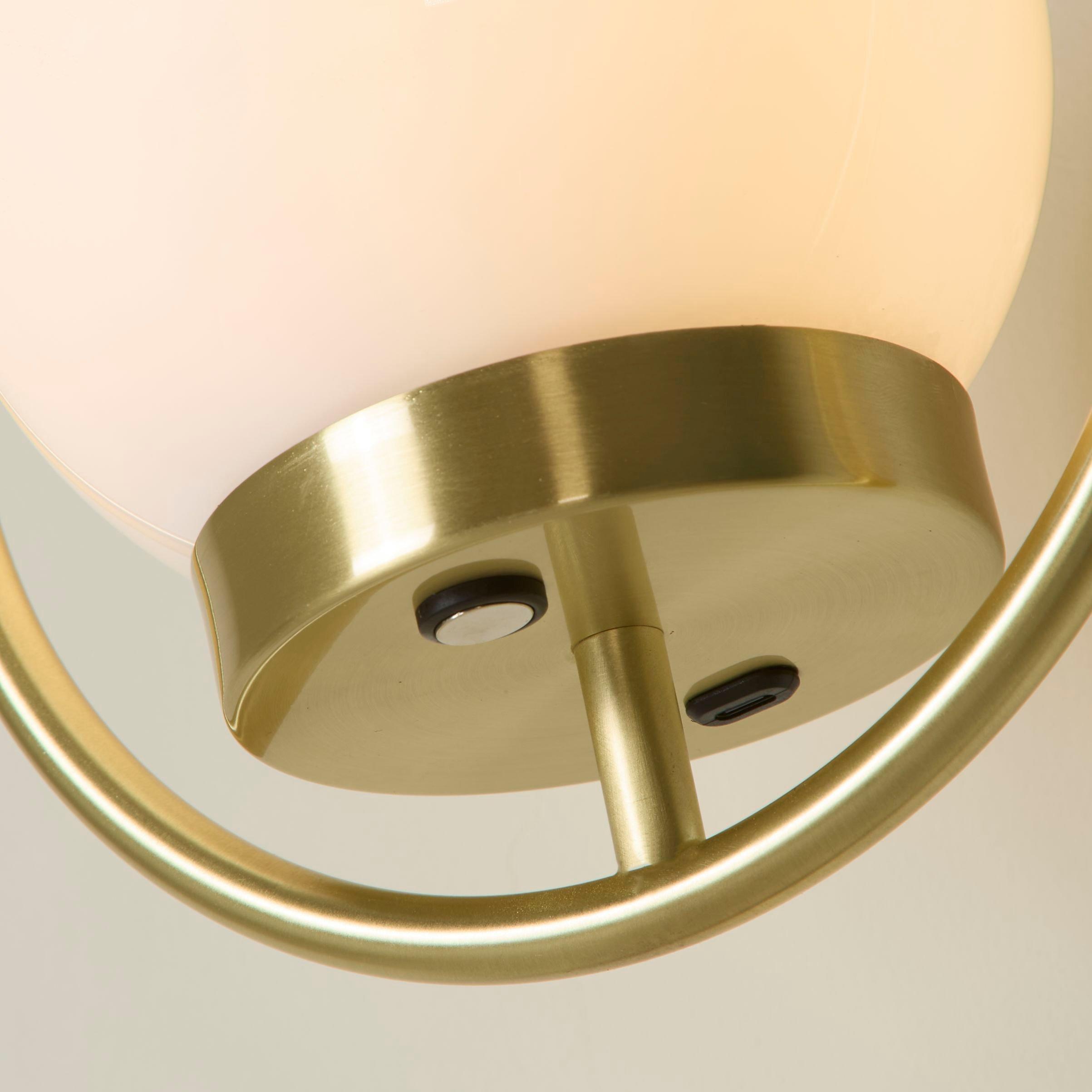 Black And Brass - Lighting Collection - Teardrop Rechargeable Wall Light - 4