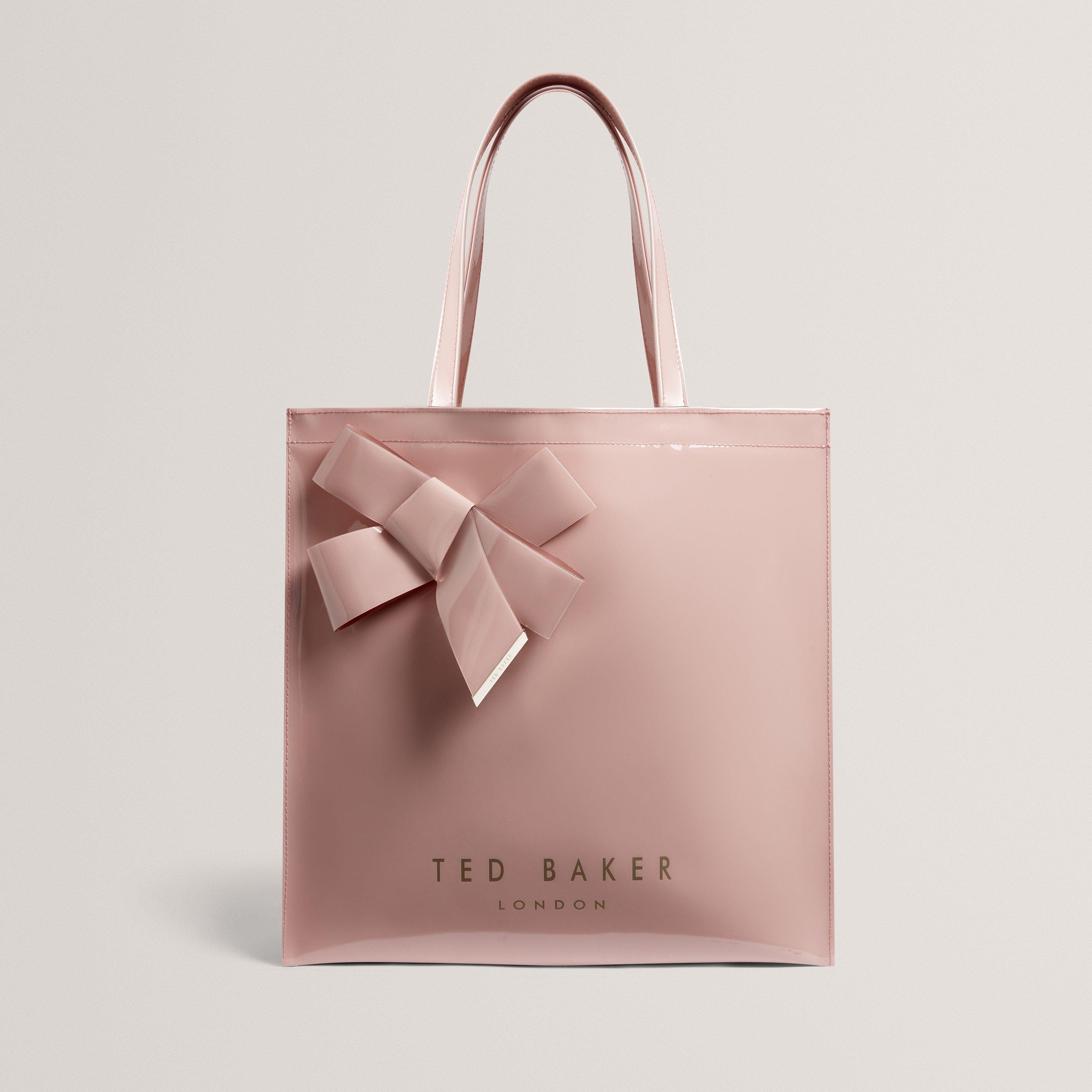 pl-pink - Ted Baker - Ted Baker Knot Bow Large Icon Tote Bag - 1