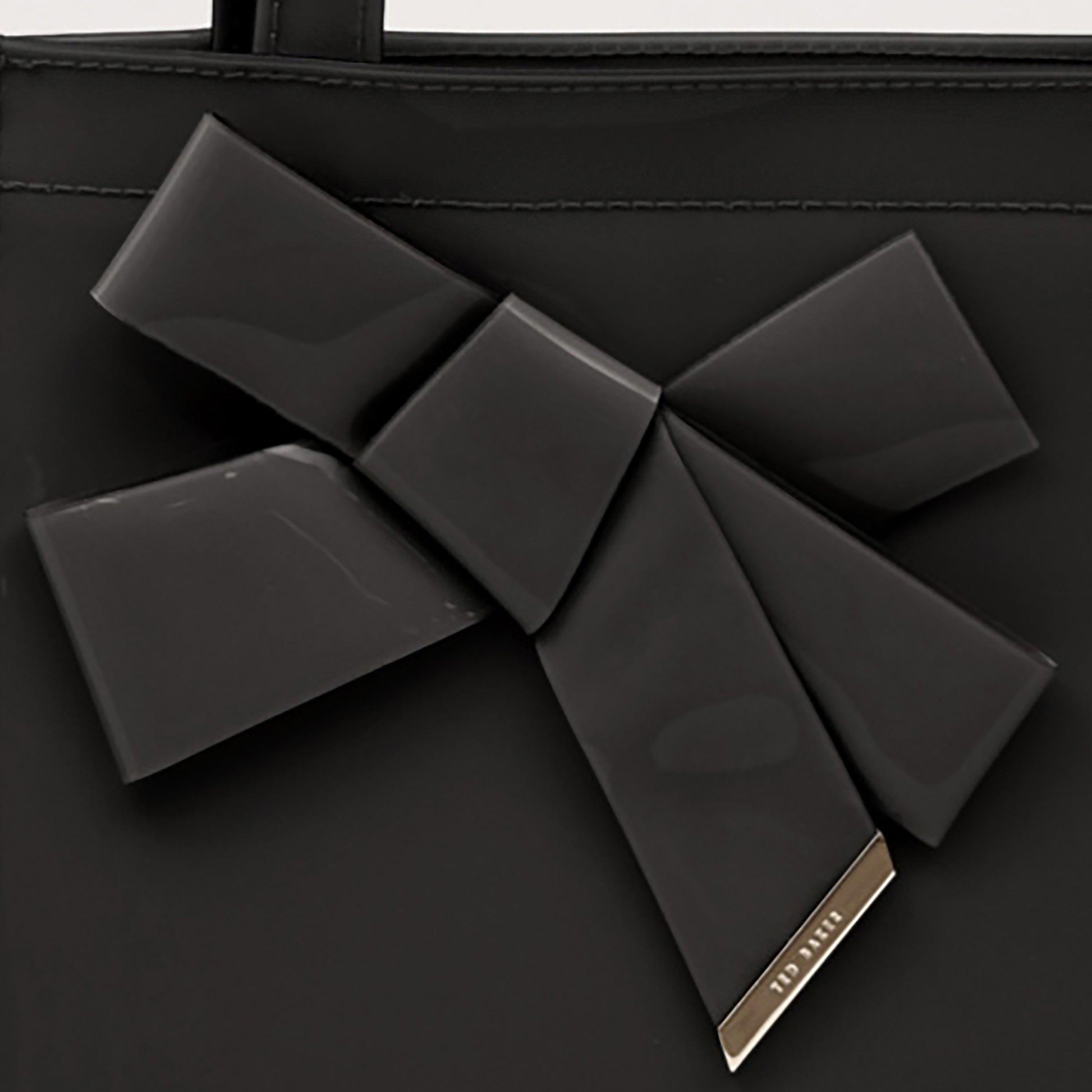 black - Ted Baker - Ted Baker Small Knot Bow Tote Bag - 3