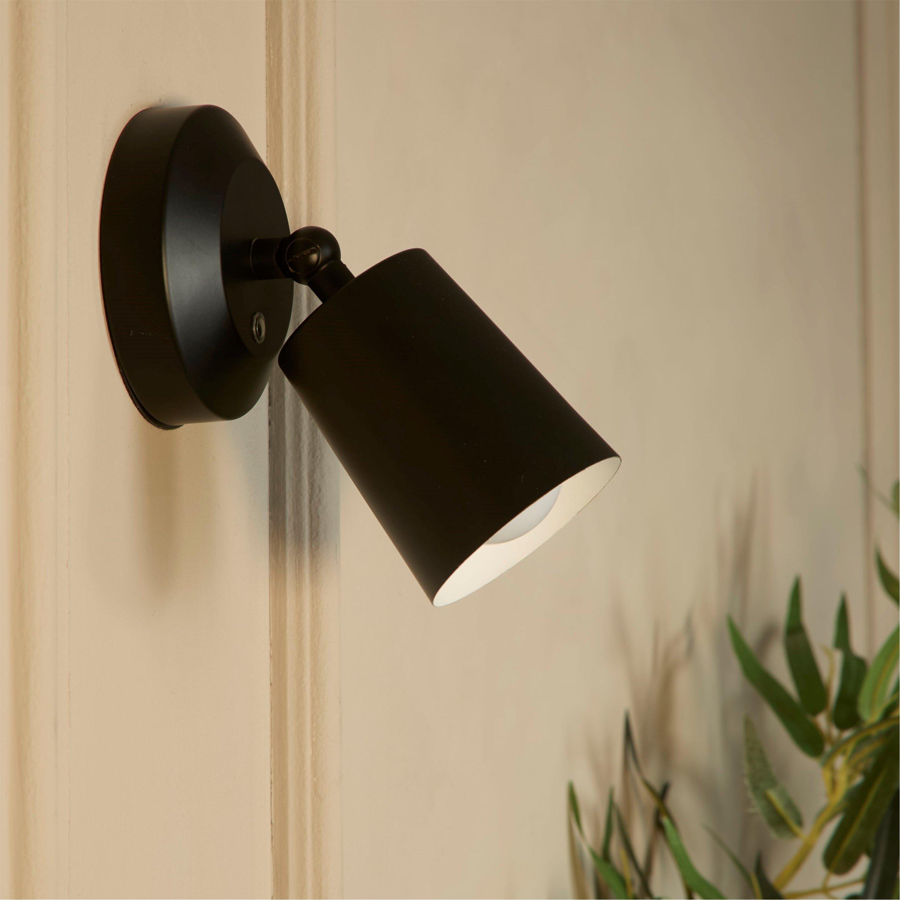 Black - Lighting Collection - Rechargeable Wall Lamp - 1