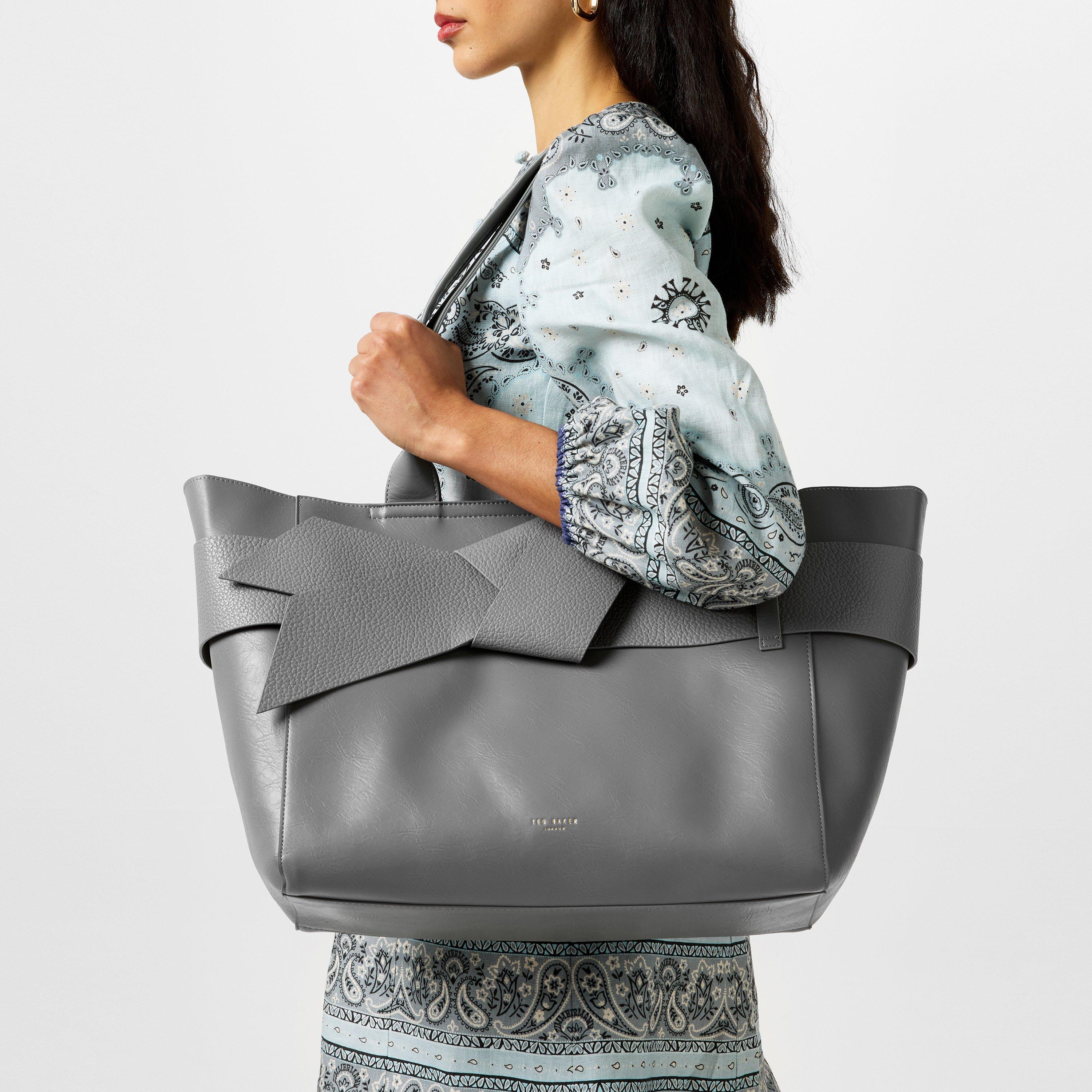 mid grey - Ted Baker - PU Large Tote Bag - 2
