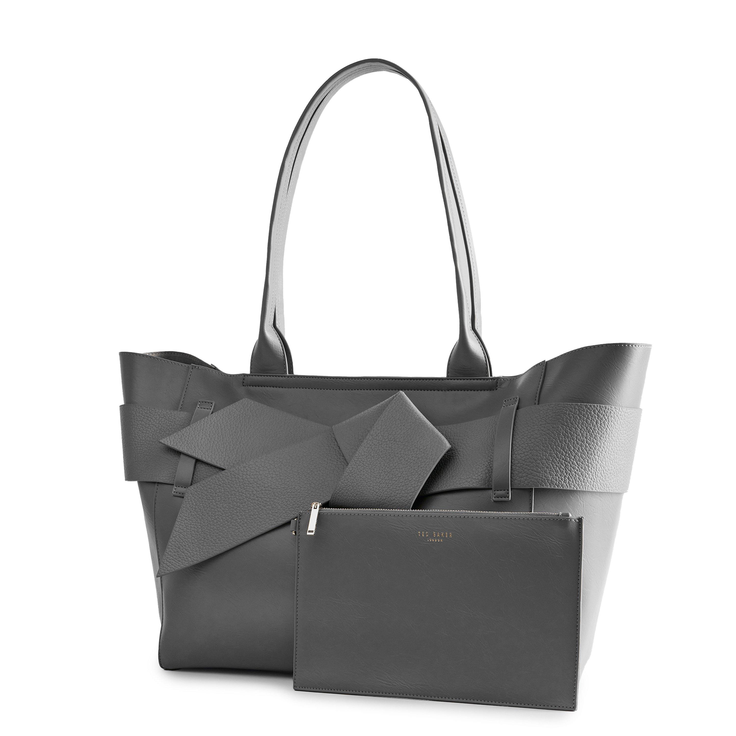 mid grey - Ted Baker - PU Large Tote Bag - 3