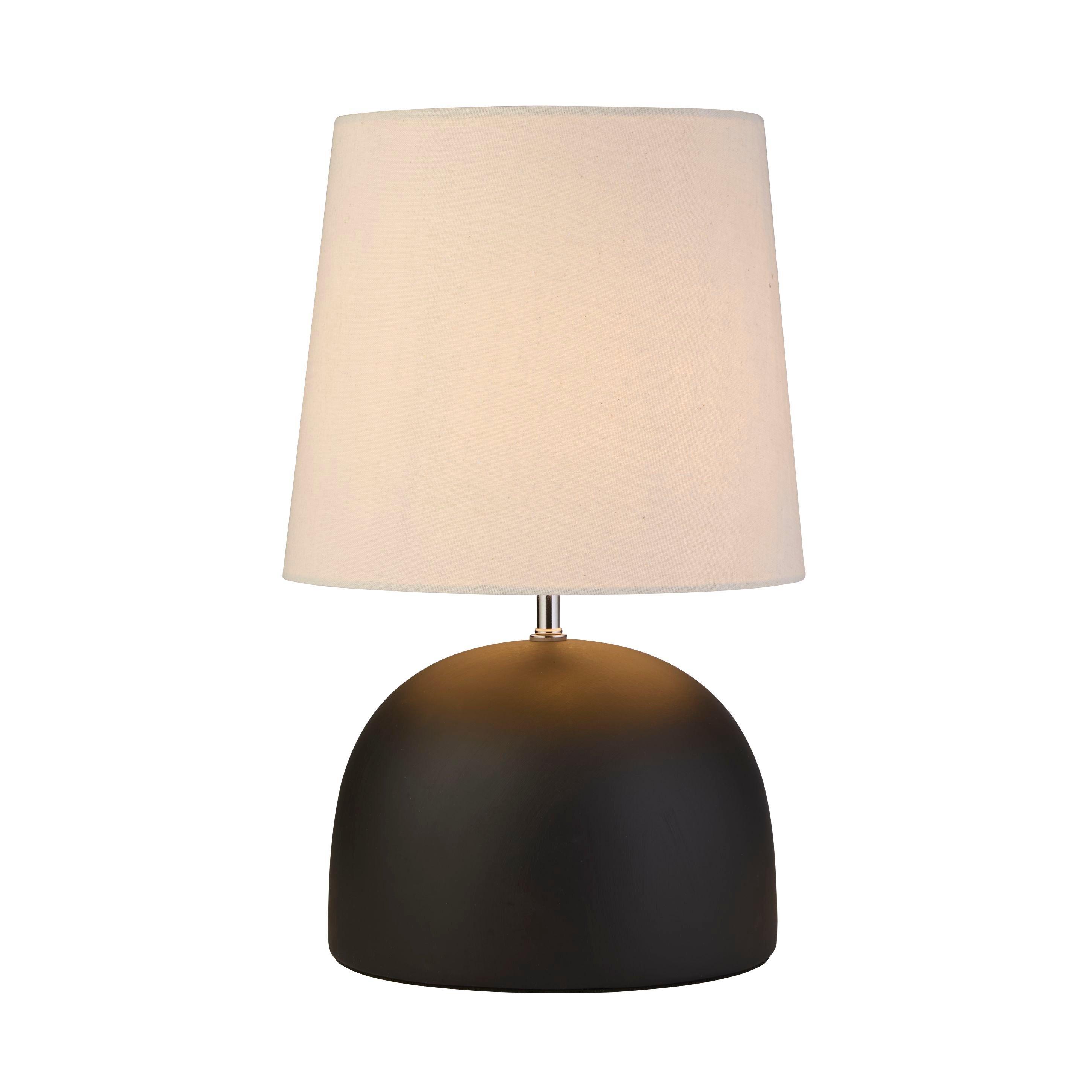 Black And Chrom - Lighting Collection - Large Black Ceramic Table Lamp - 2