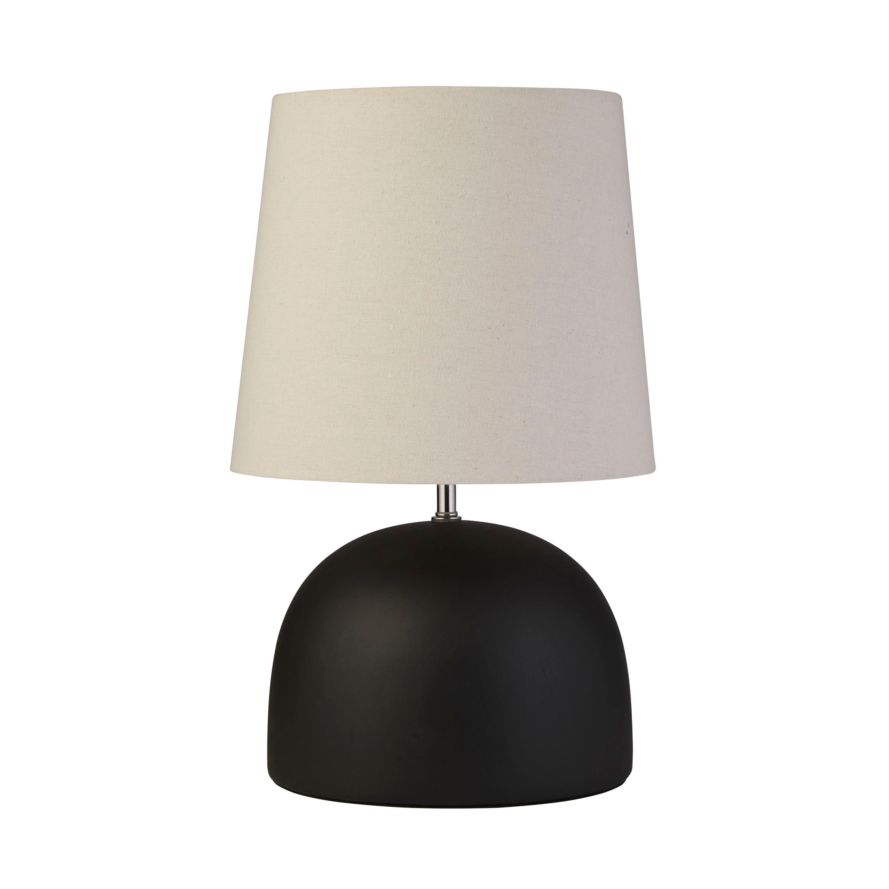 Black And Chrom - Lighting Collection - Large Black Ceramic Table Lamp - 3
