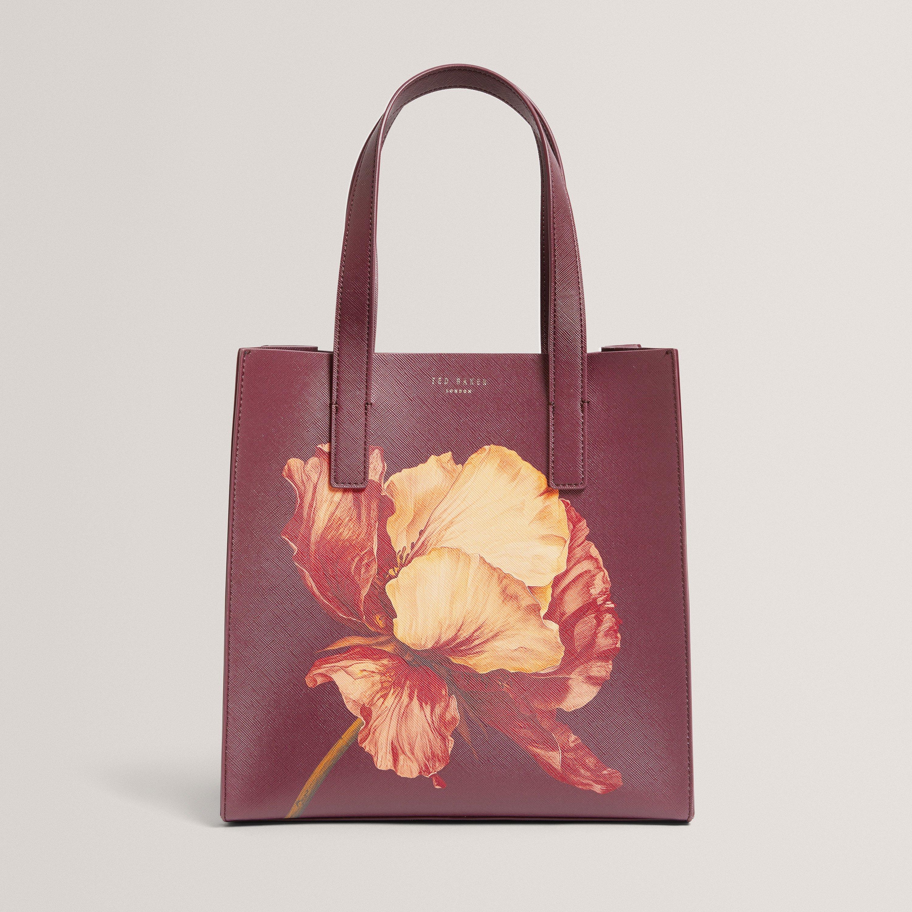 Ted Baker Ted baker Floral Graphic Small Icon Tote Bag - Wine
