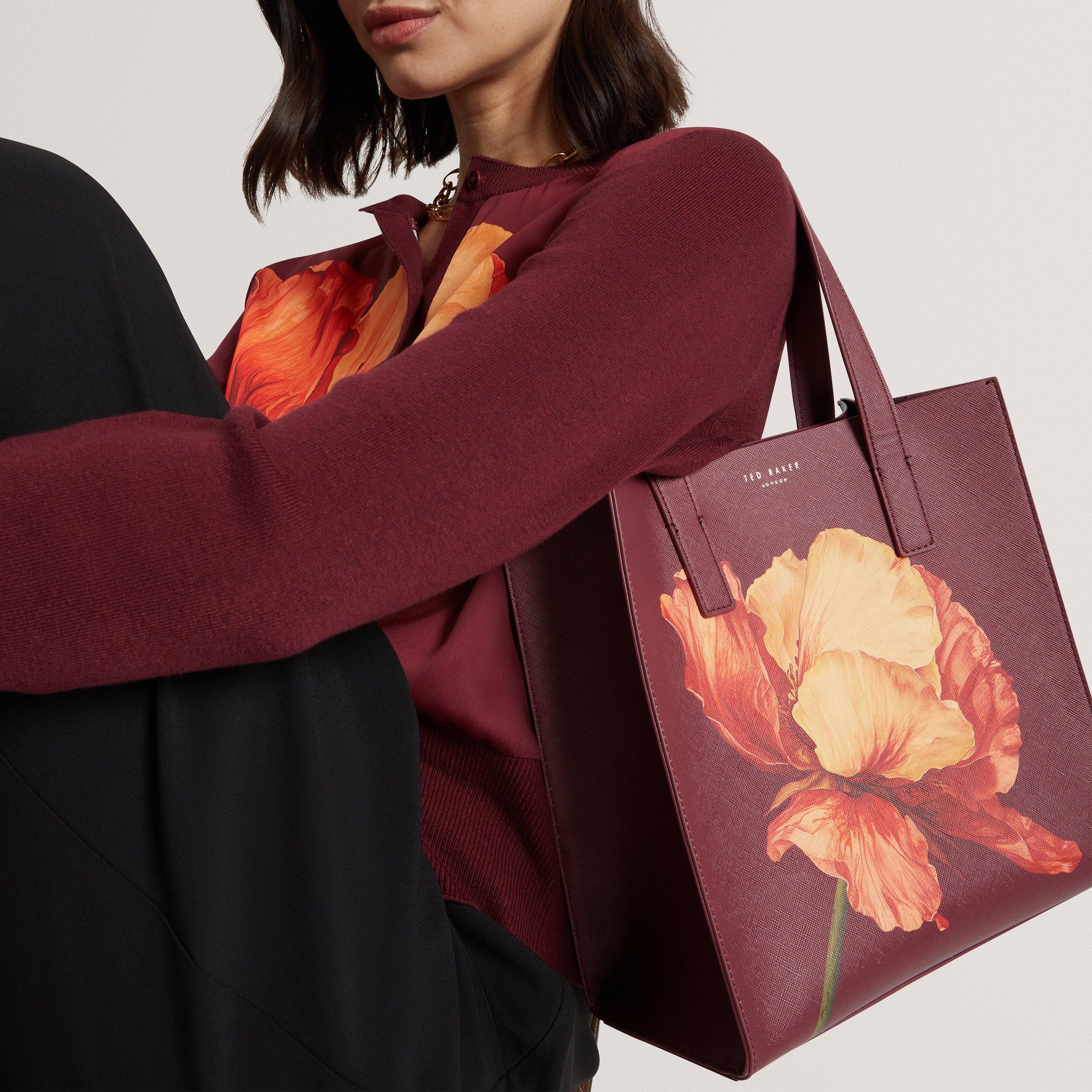 Wine - Ted Baker - Ted FlorlSml IconBag Ld62 - 3