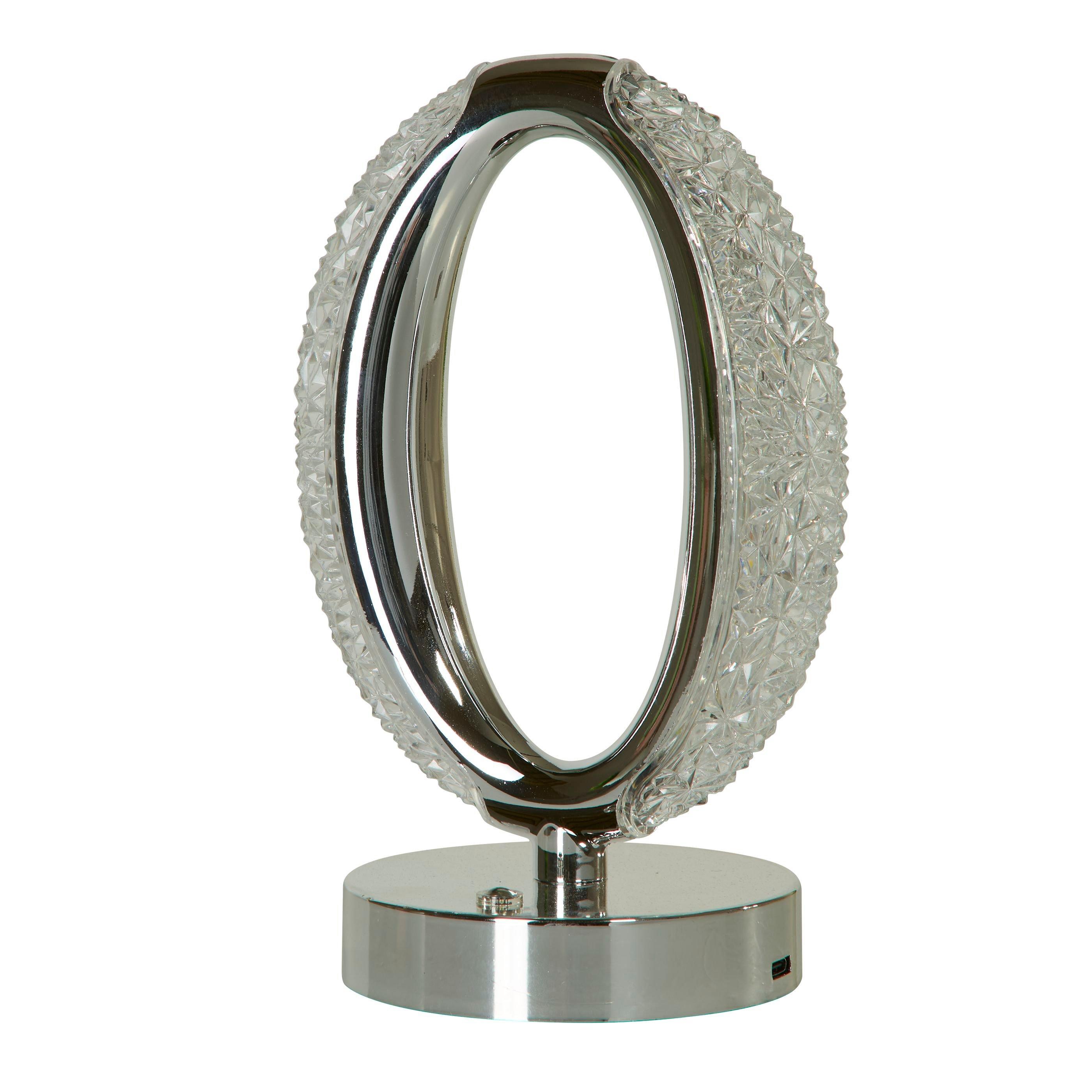 Chrome - Lighting Collection - Ring Portable Touch Lamp - 3