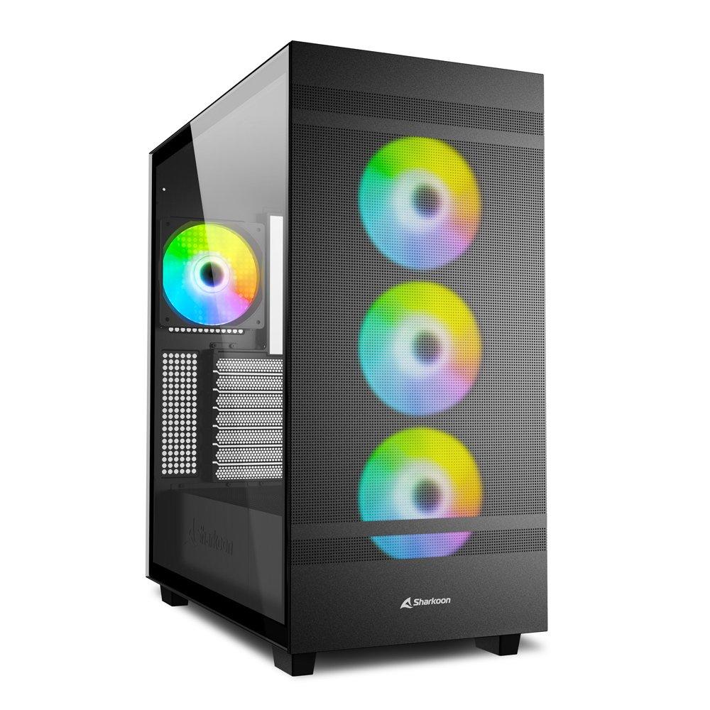 Sharkoon  Rebel C50 Rgb Atx Case - Black