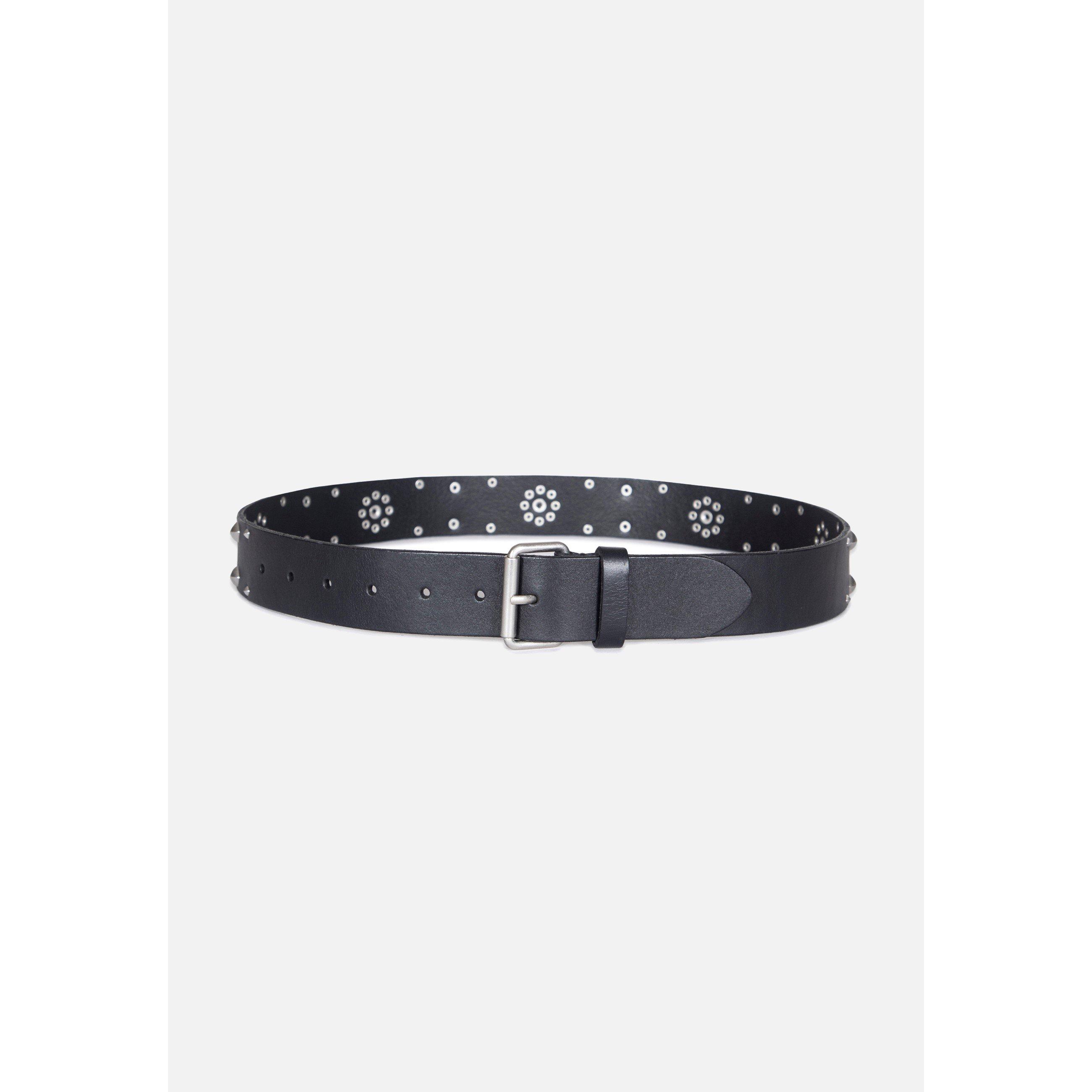 Black Antique - AllSaints - ALL SAINTS 38MM STUDDED BELT - 2