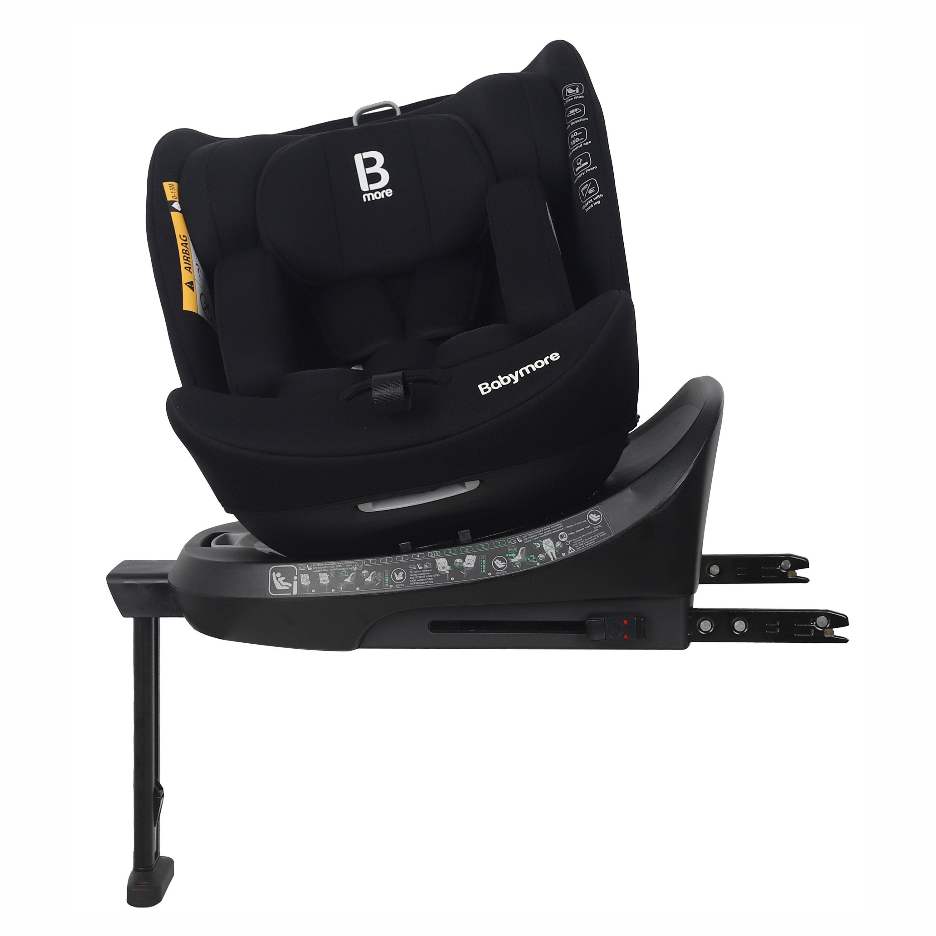 Babymore  Newborn Shea 360° I-Size Every Stage Car Seat - Black - 0-150cm