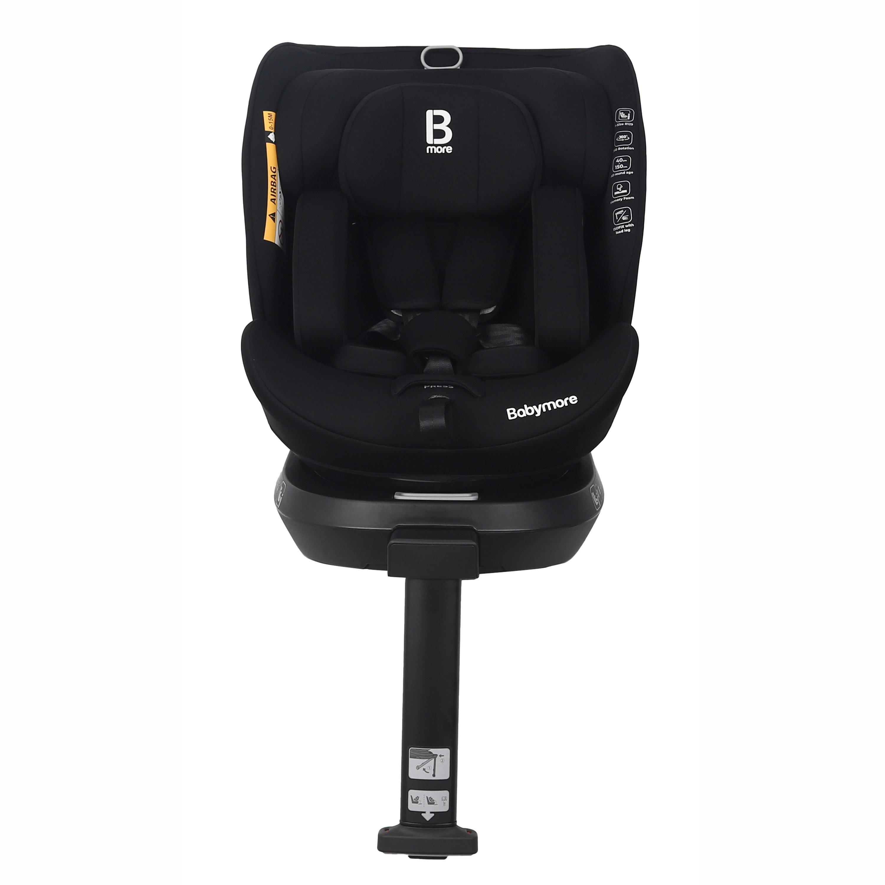 Black - Babymore - Shea 360° i-Size Every Stage Car Seat - 3