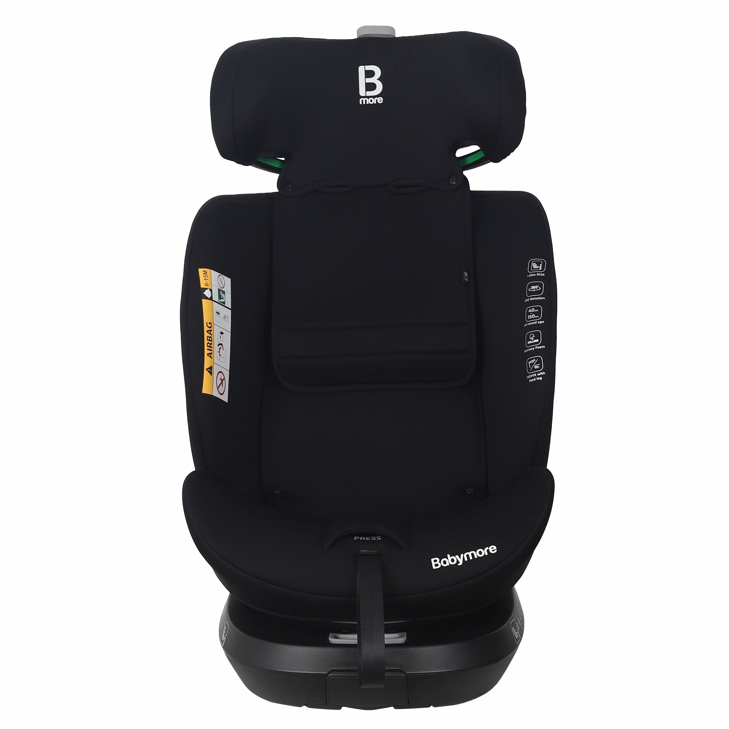 Black - Babymore - Shea 360° i-Size Every Stage Car Seat - 7