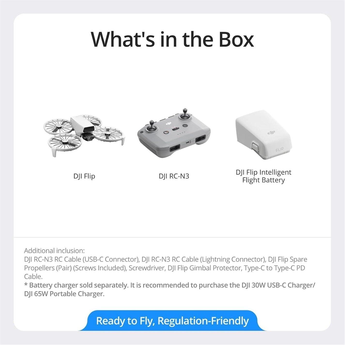 Hvid - DJI - Flip Drone With 4K UHD Camera Under 249g - 6