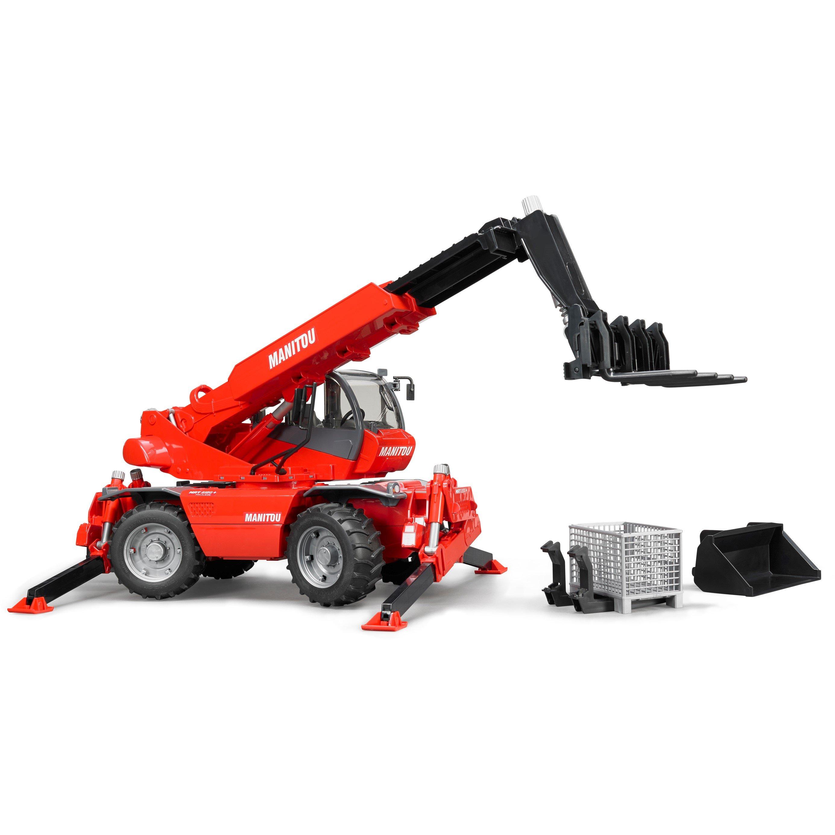 Multi - Bruder - Bruder 1:16 Manitou Telescopic forklift MRT 2150 w - 2