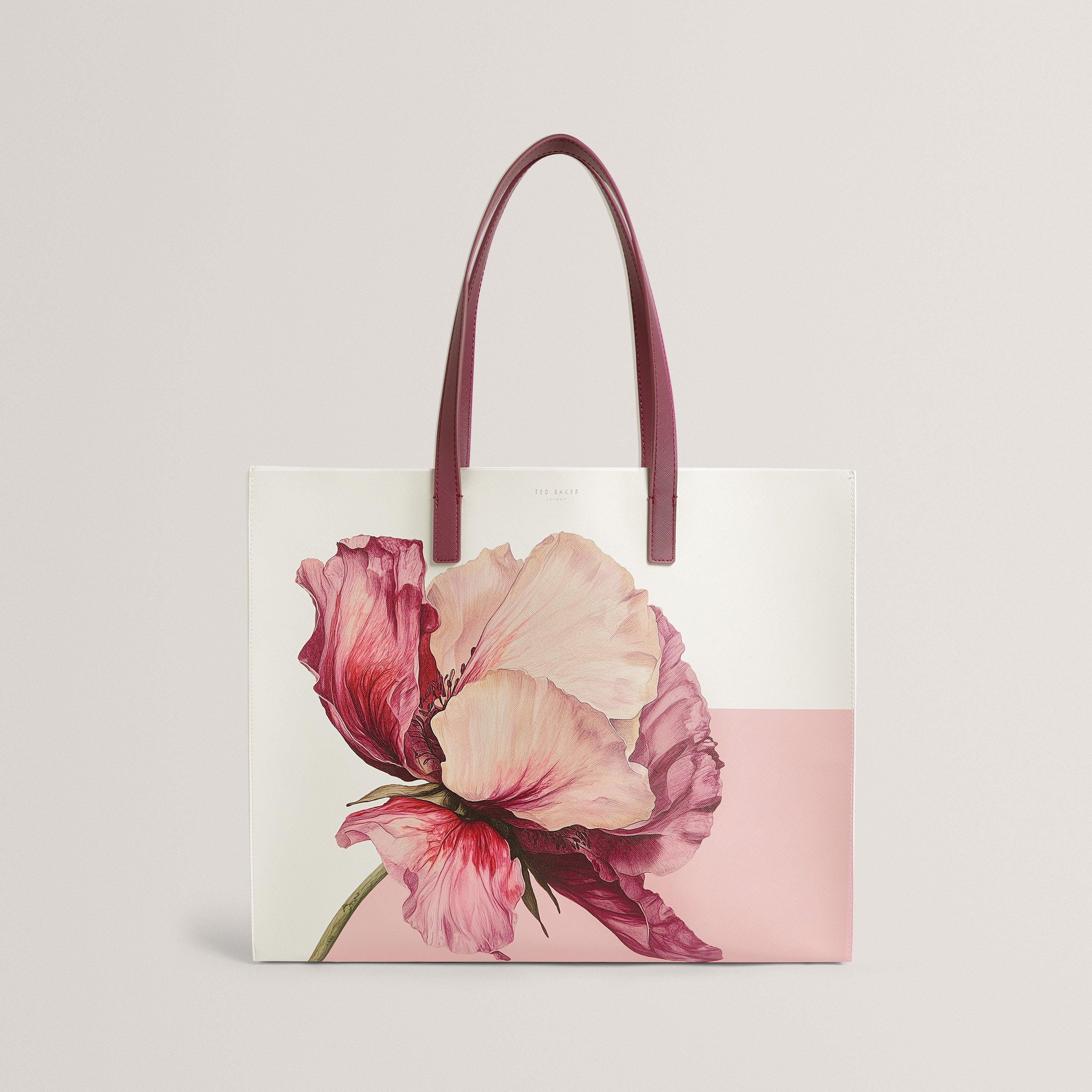 Ivory - Ted Baker - Ted FloralXL IconBag Ld62 - 1