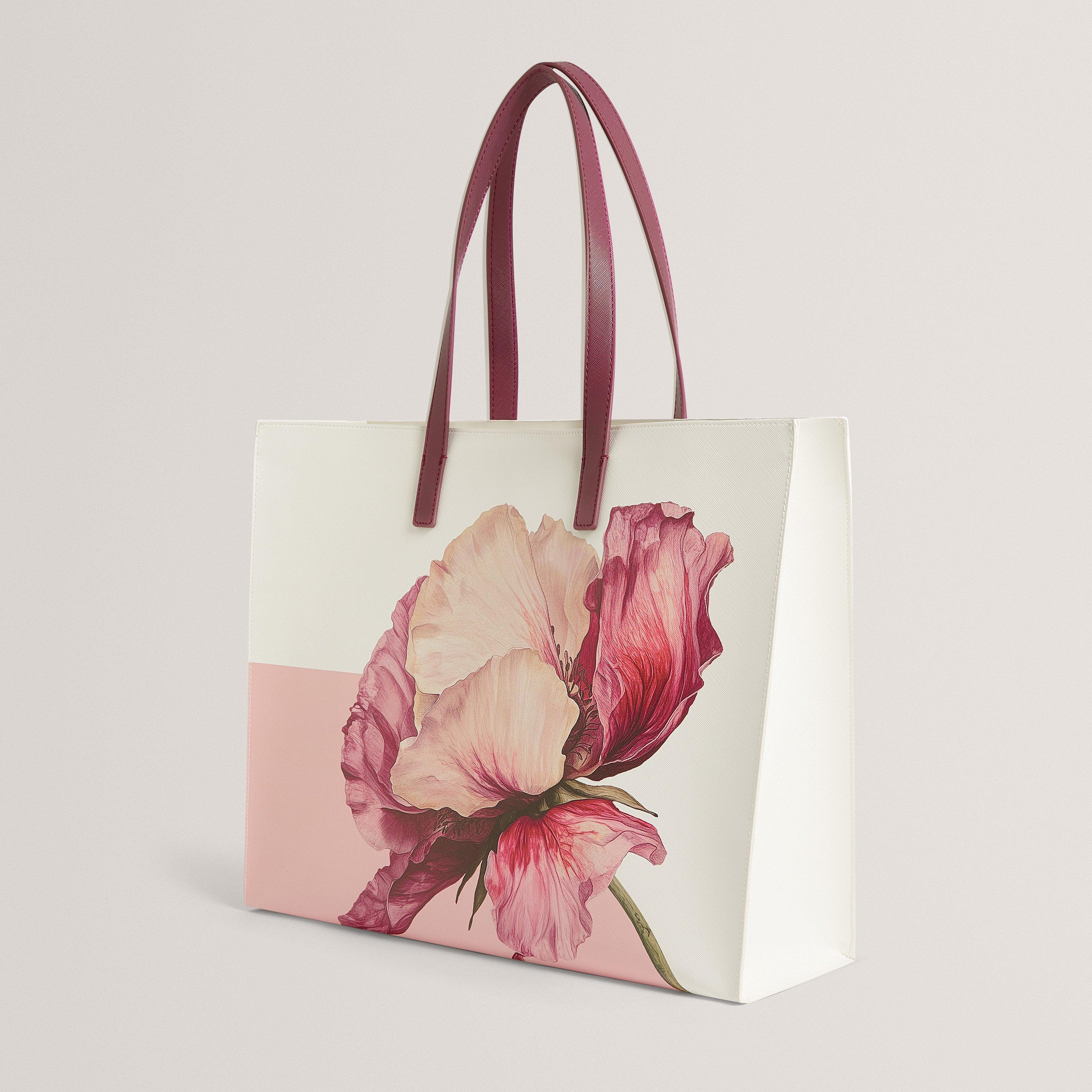 Ivory - Ted Baker - Ted FloralXL IconBag Ld62 - 2