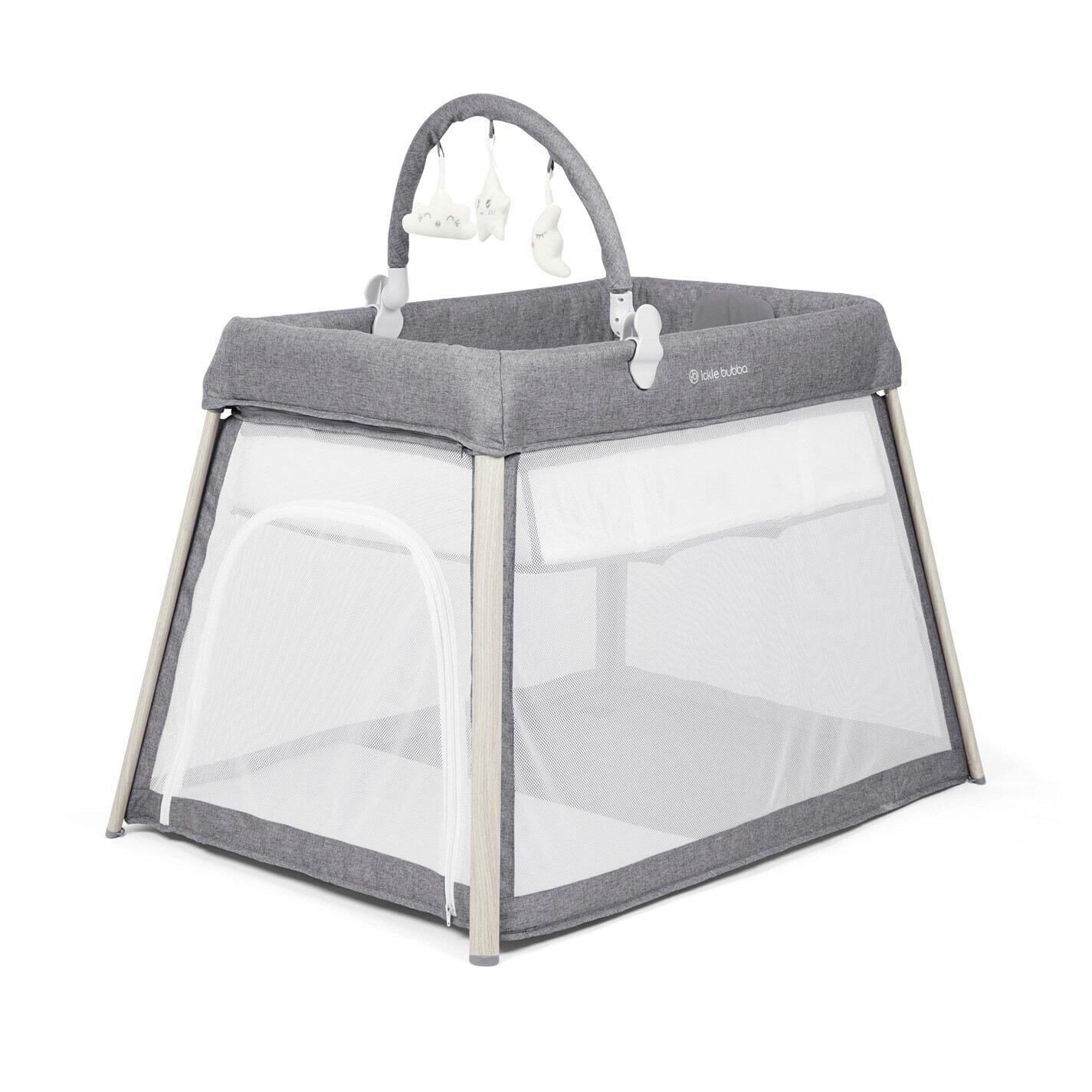 Ickle Bubba  Newborn Scout 3 In 1 Travel Crib Cot And Playpen - Ash Grey - one