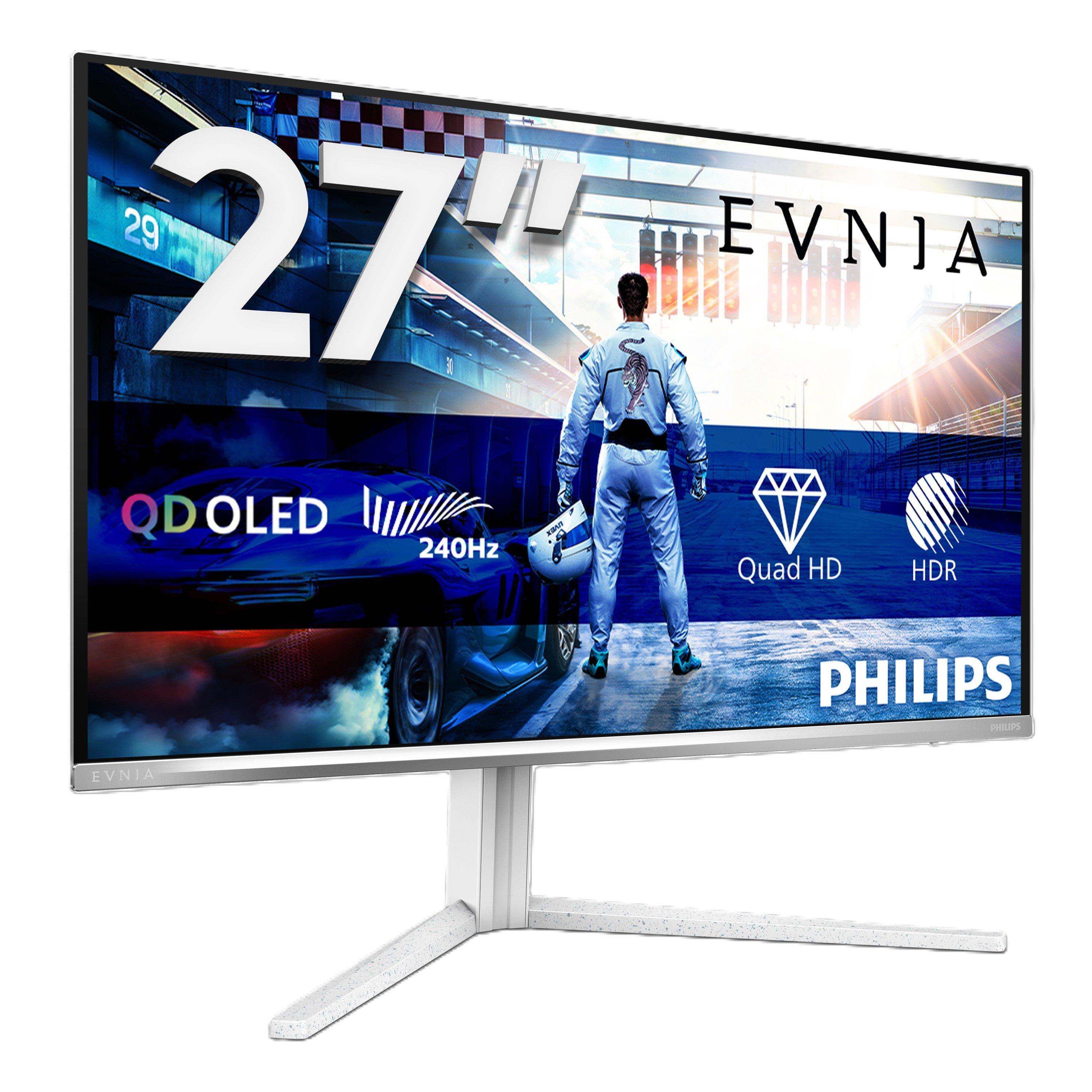Black - Philips - Philips Evnia 27M2C6501L 27 Inch QD-OLED QHD 240Hz HDMI 2.1 Gaming monitor - 1