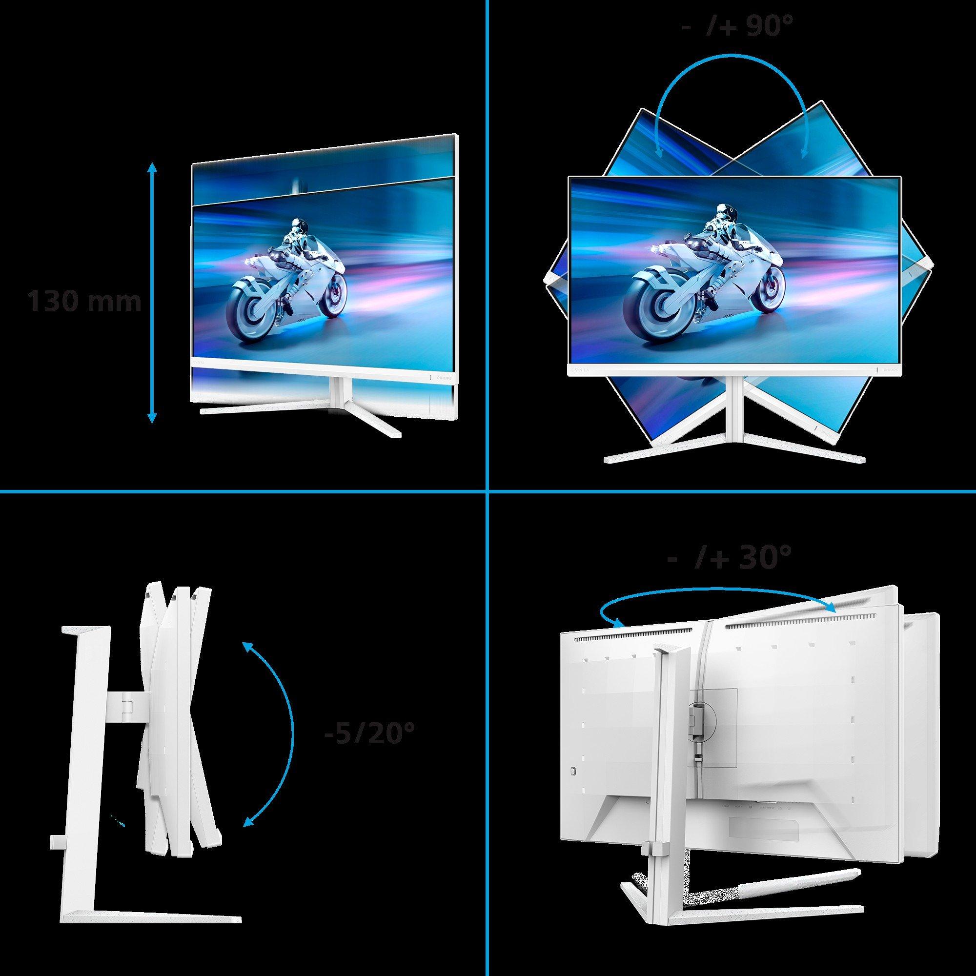 Black - Philips - Philips Evnia 27M2C6501L 27 Inch QD-OLED QHD 240Hz HDMI 2.1 Gaming monitor - 7