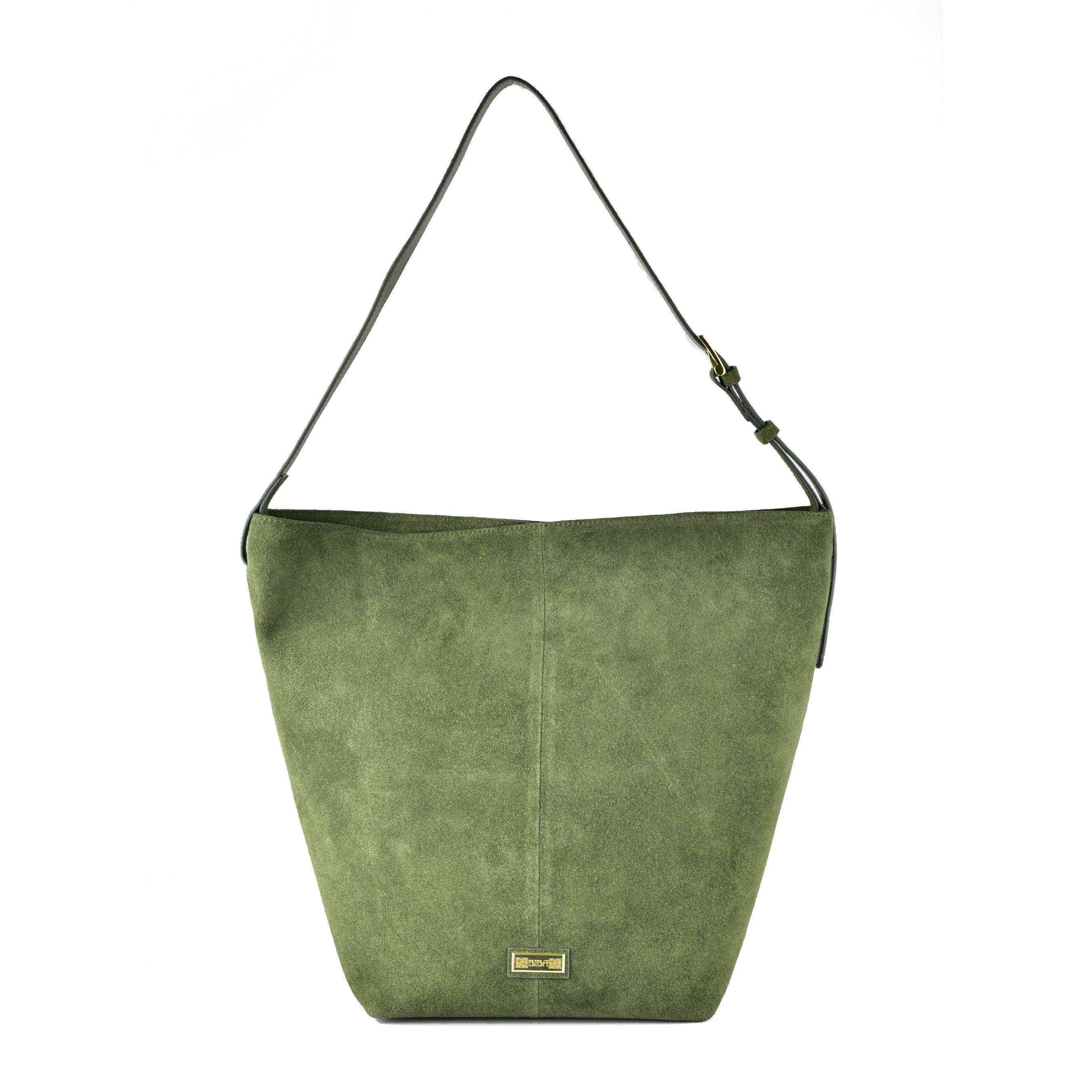 Green - Biba - Suede Shopper Bag Adults - 2