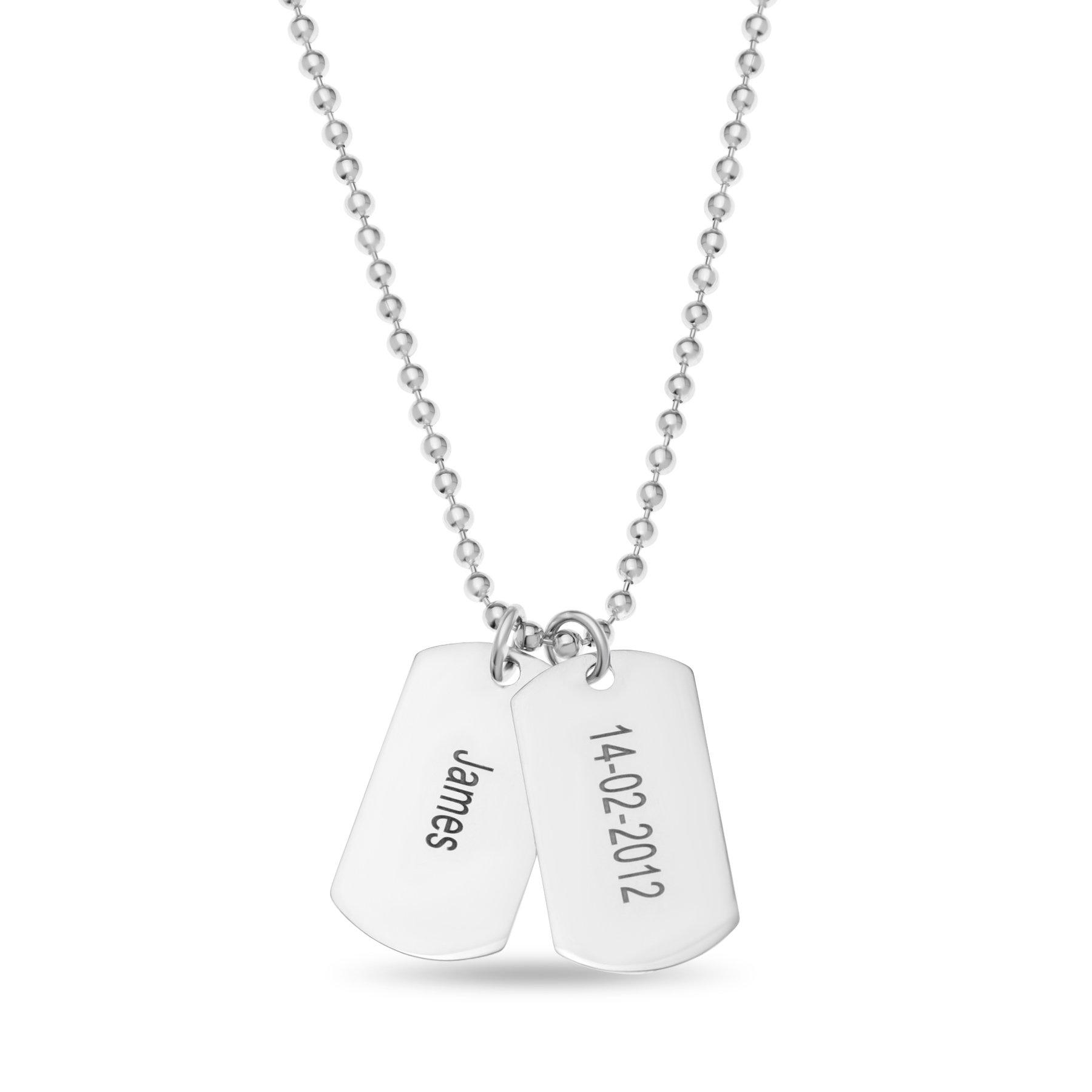 Silver - Be You - Silver Double Dog Tags