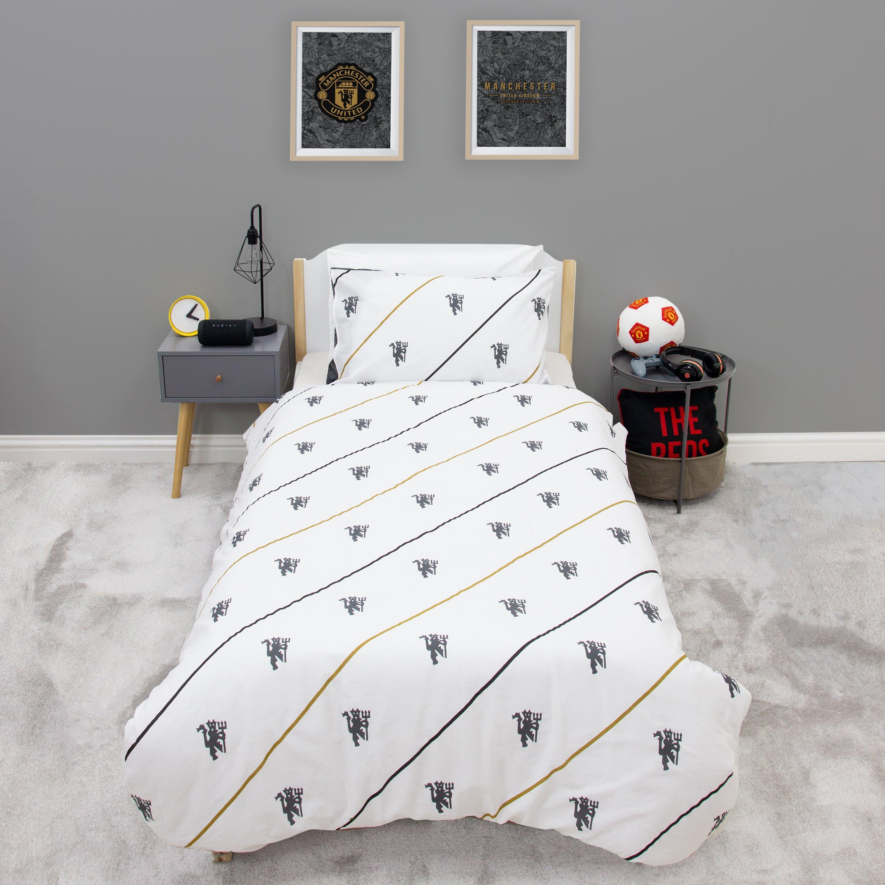 Multicolour - Manchester United FC - Manchester United Map Single Panel Duvet - 2