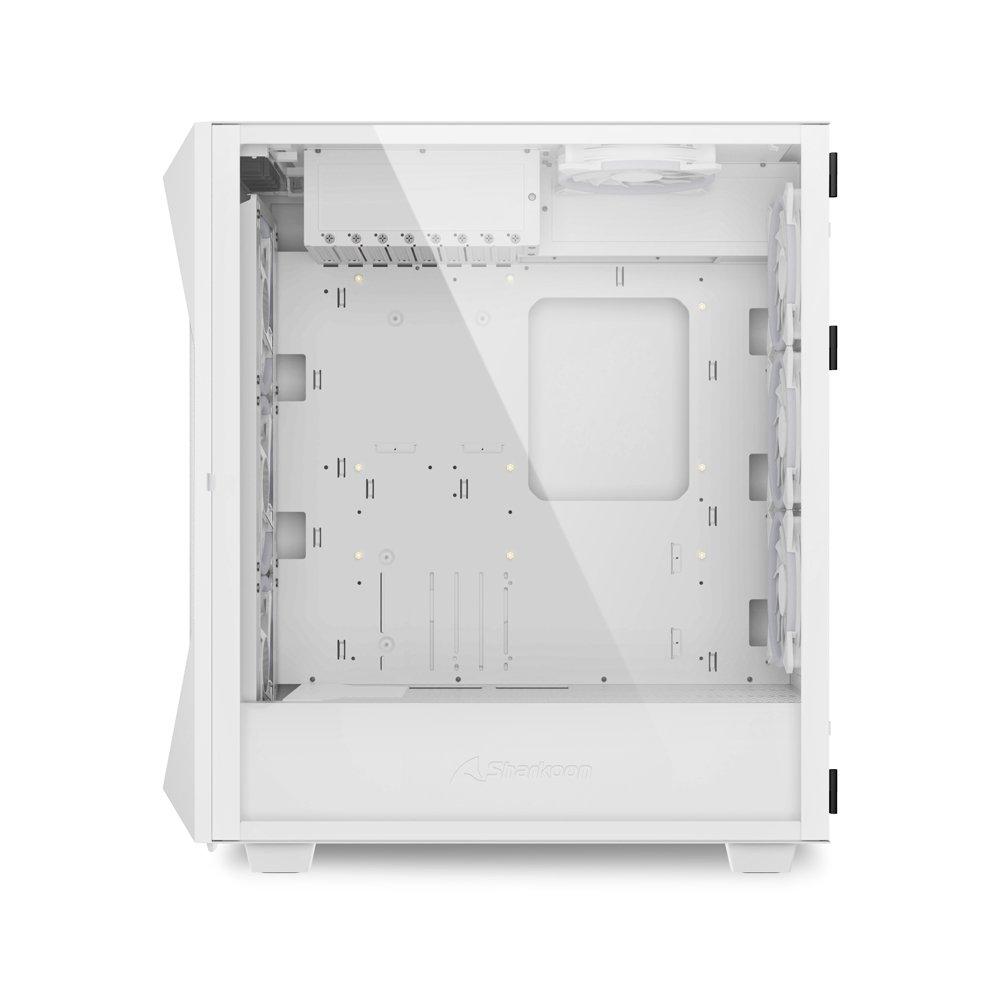 White - Sharkoon - Revel C50 White RGB ATX Case - 4