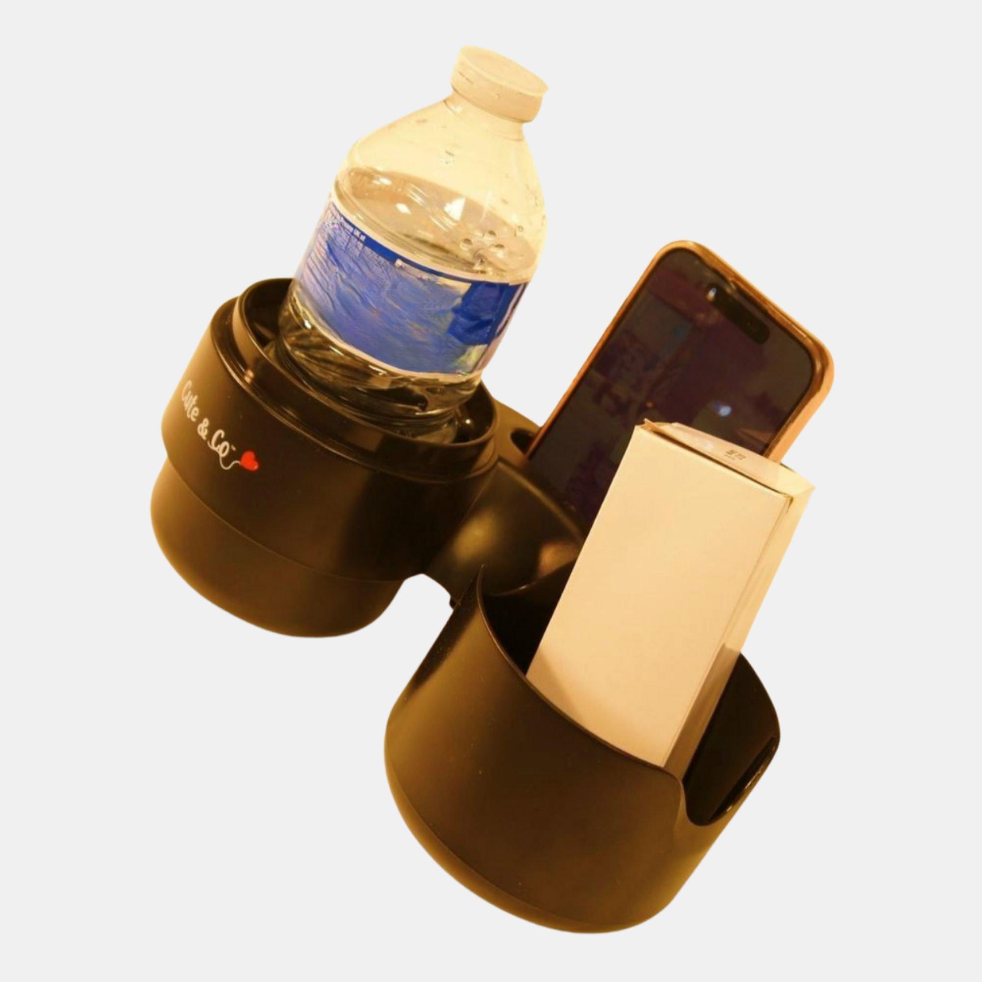 Zwart - Cute and Co - & Co Baby Pram/Pushchair Snack Tray Cup and Phone Holder - 5